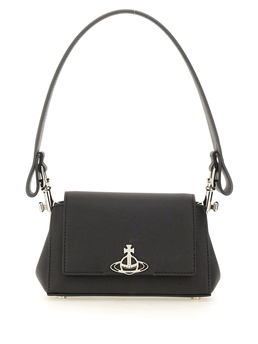 Shop Vivienne Westwood Small Hazel Bag In Black