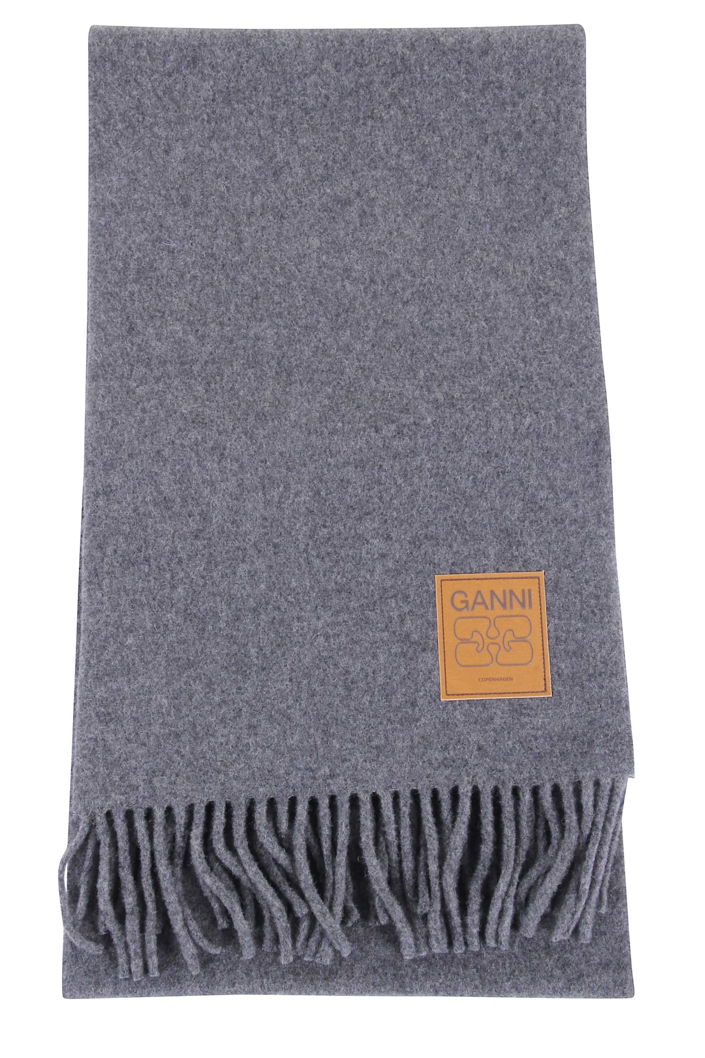 Ganni Double Face In Gray