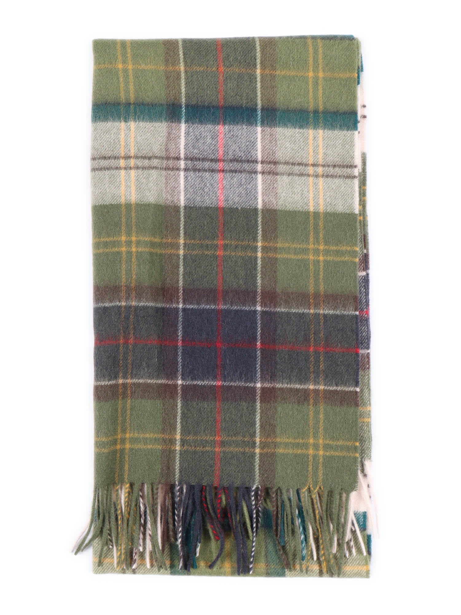 Barbour Serena Tartan Scarf In Green