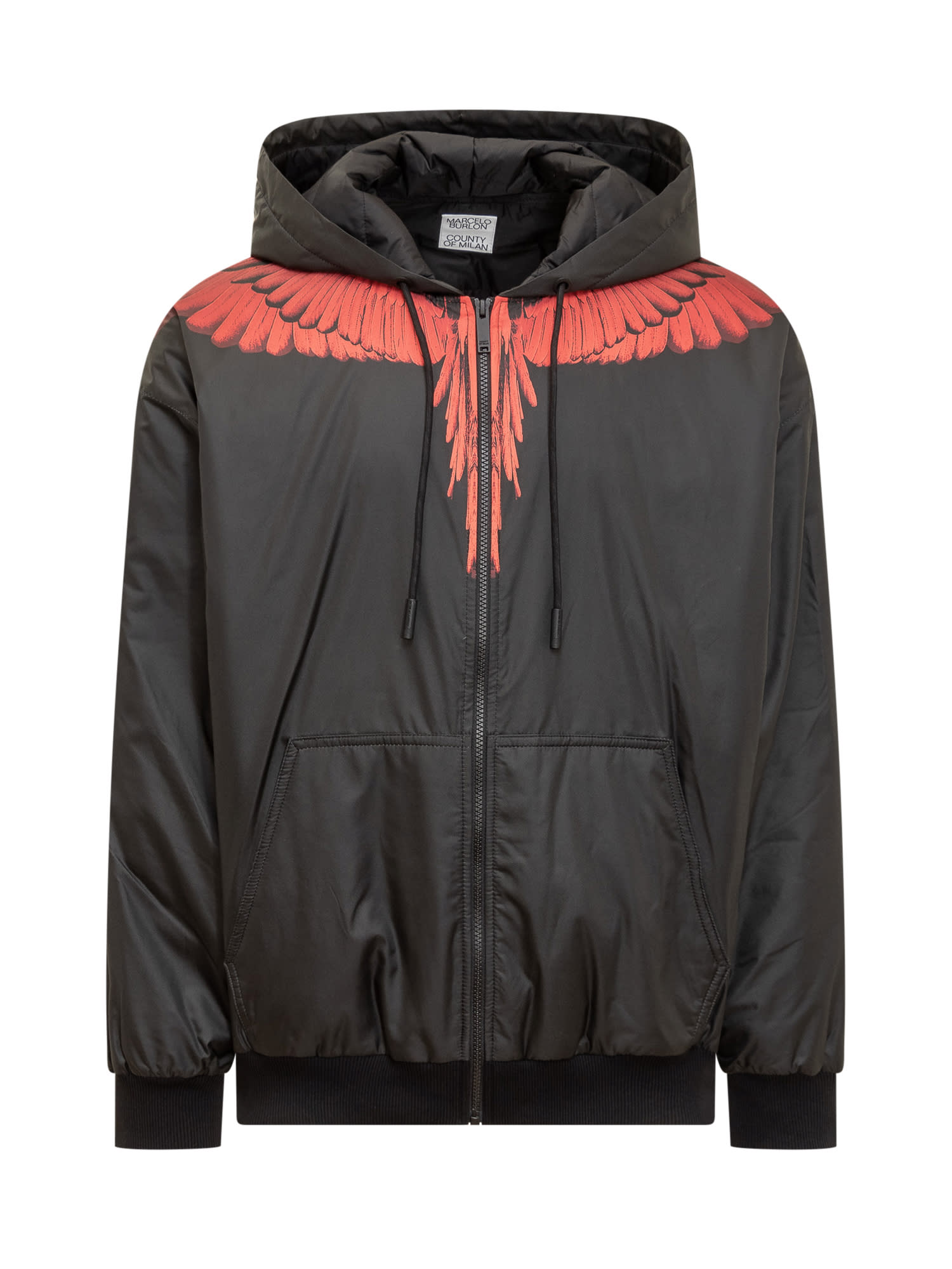 Shop Marcelo Burlon County Of Milan Icon Wings Jacket In Black