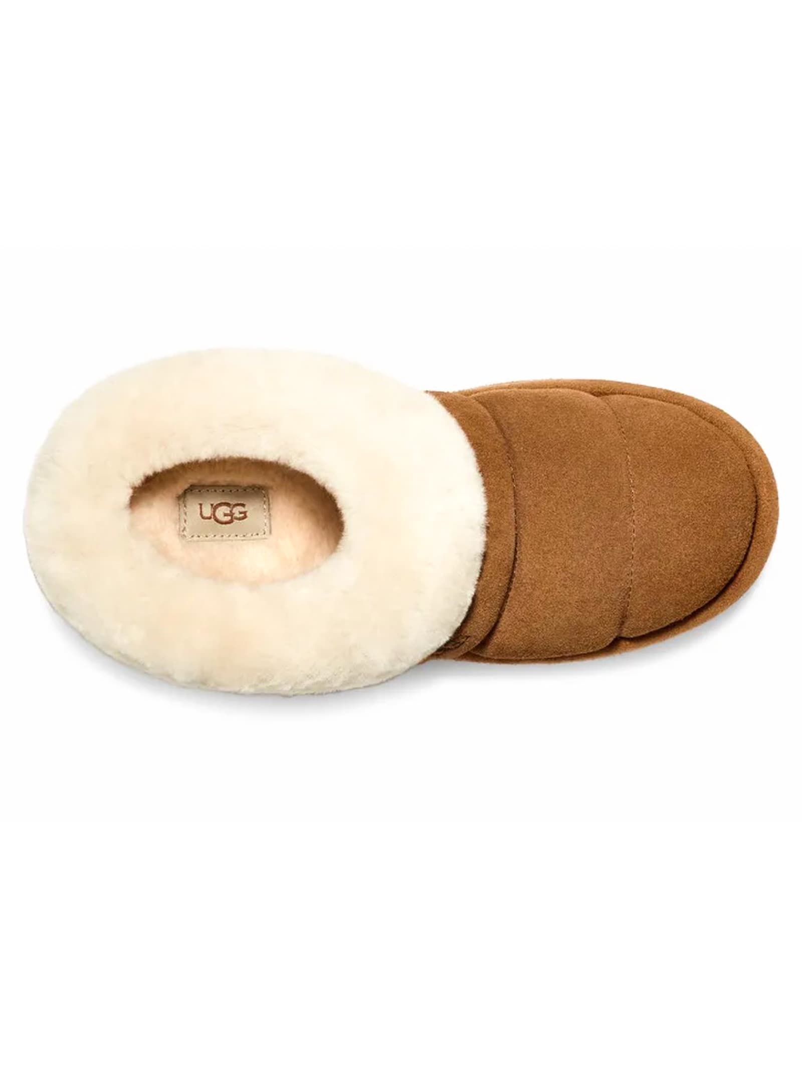 Shop Ugg Tazzlita Suede Upper Slippers In Beige