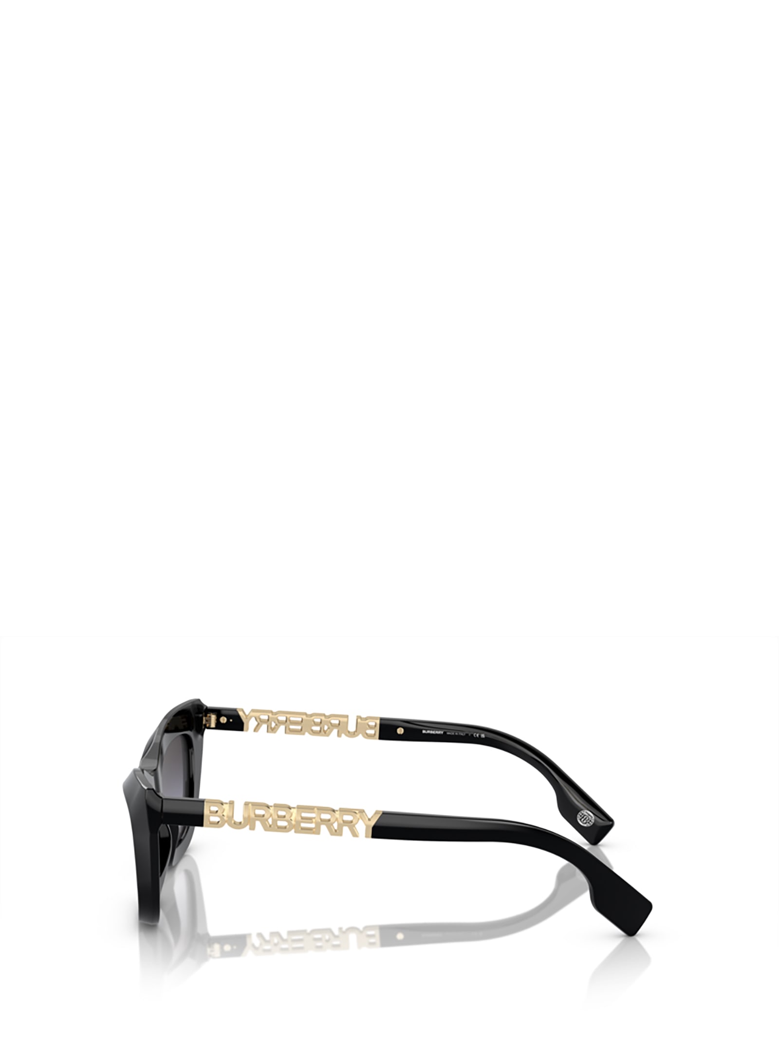 Shop Burberry Eyewear Be4409 Black Sunglasses