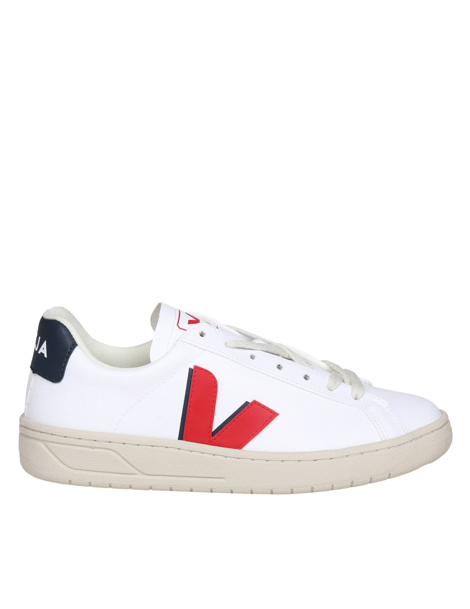 Campo Chromefree In White/red Leather