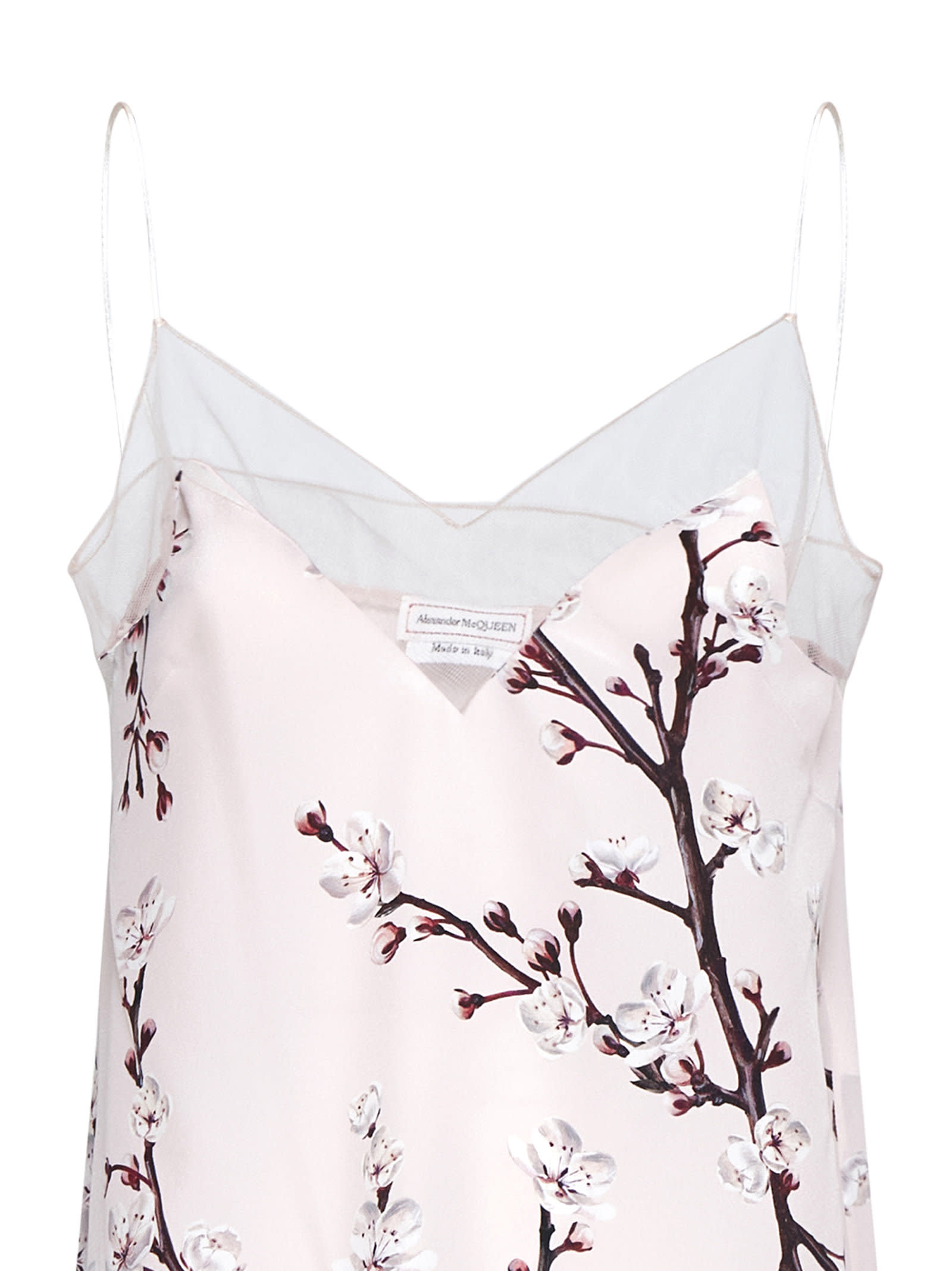 Shop Alexander Mcqueen Top In Ice Pink