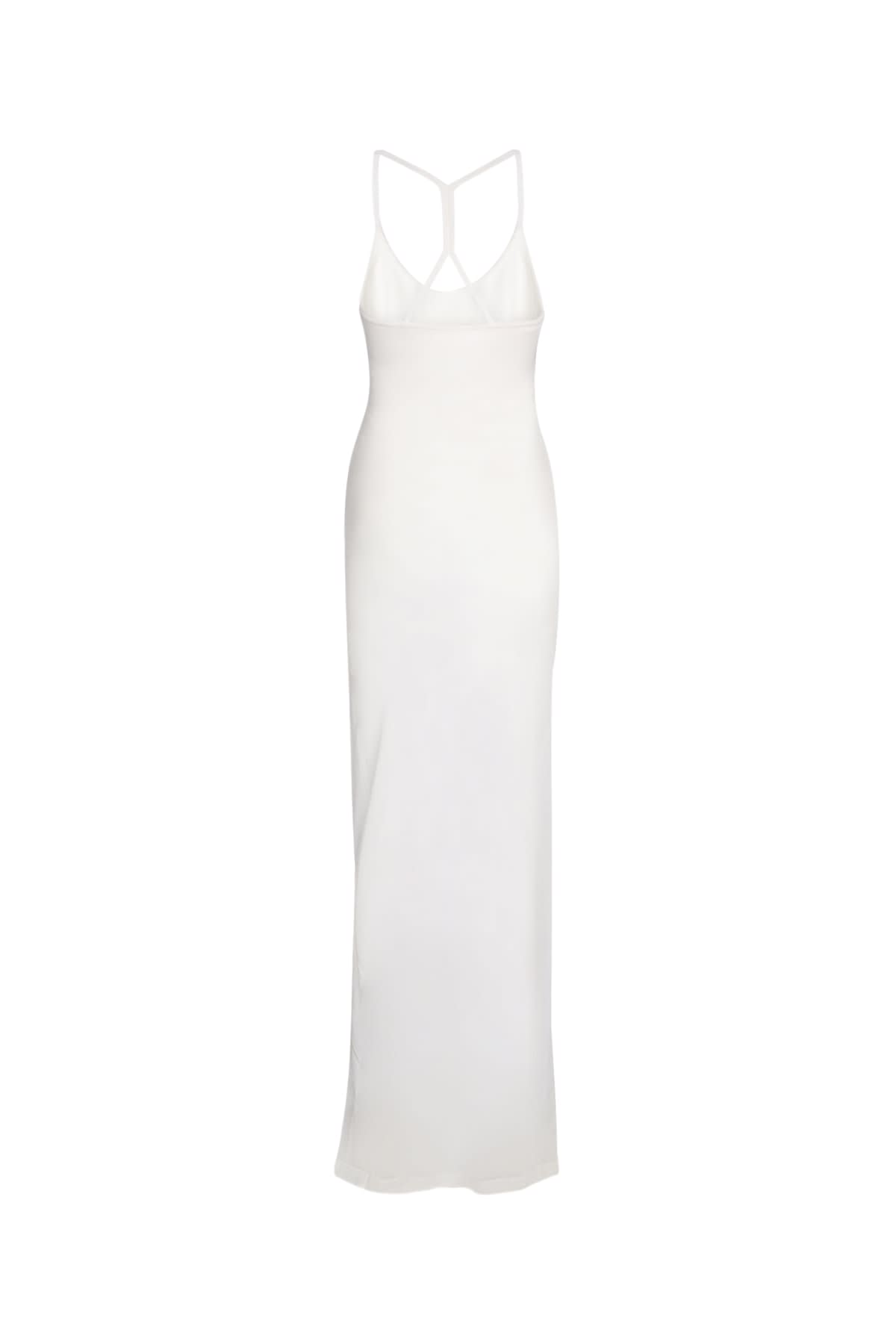 Shop Jacquemus La Robe Maille Nodo In Offwhite