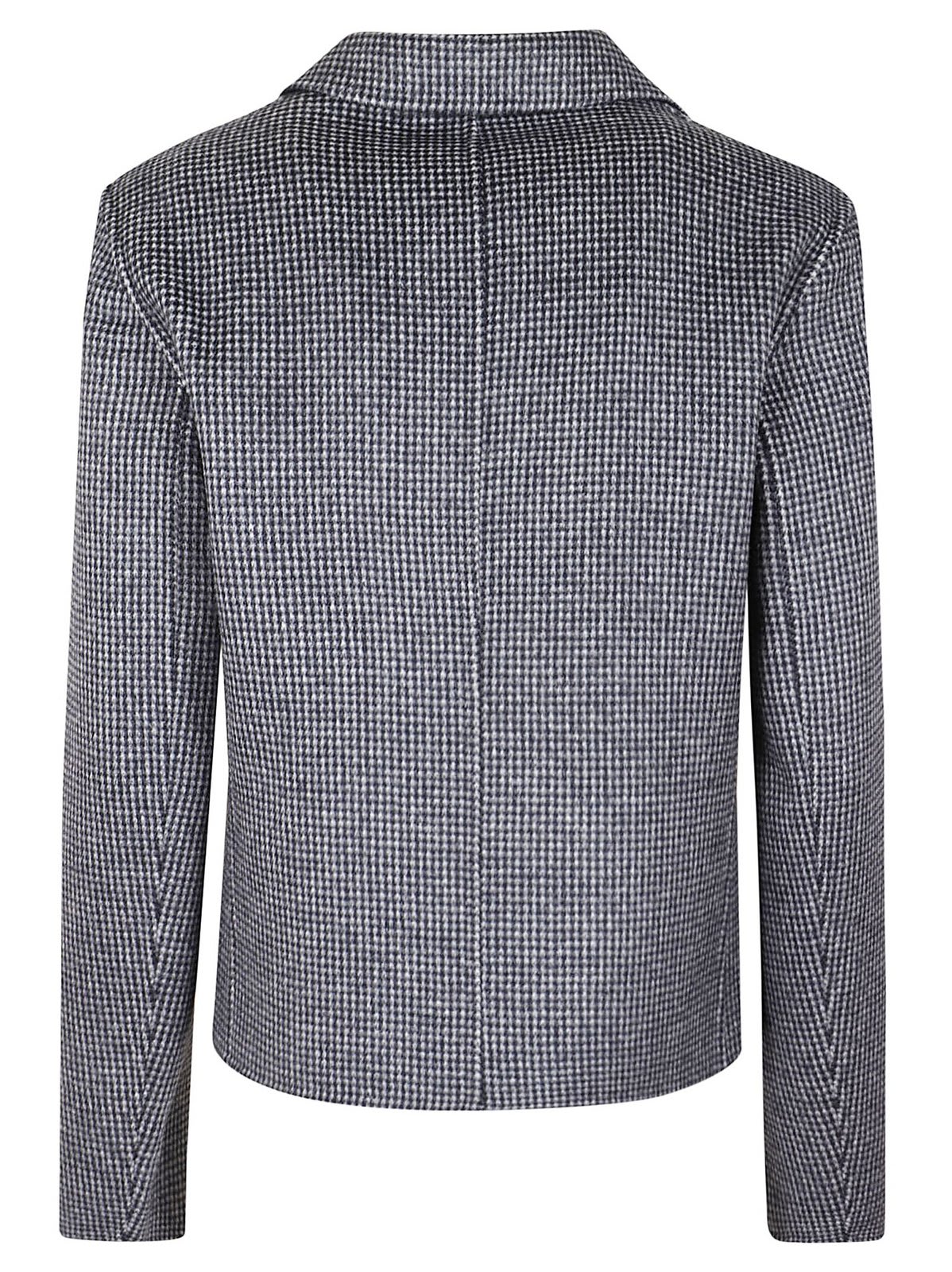 Shop Max Mara Buttoned Long-sleeved Jacket In Grigio