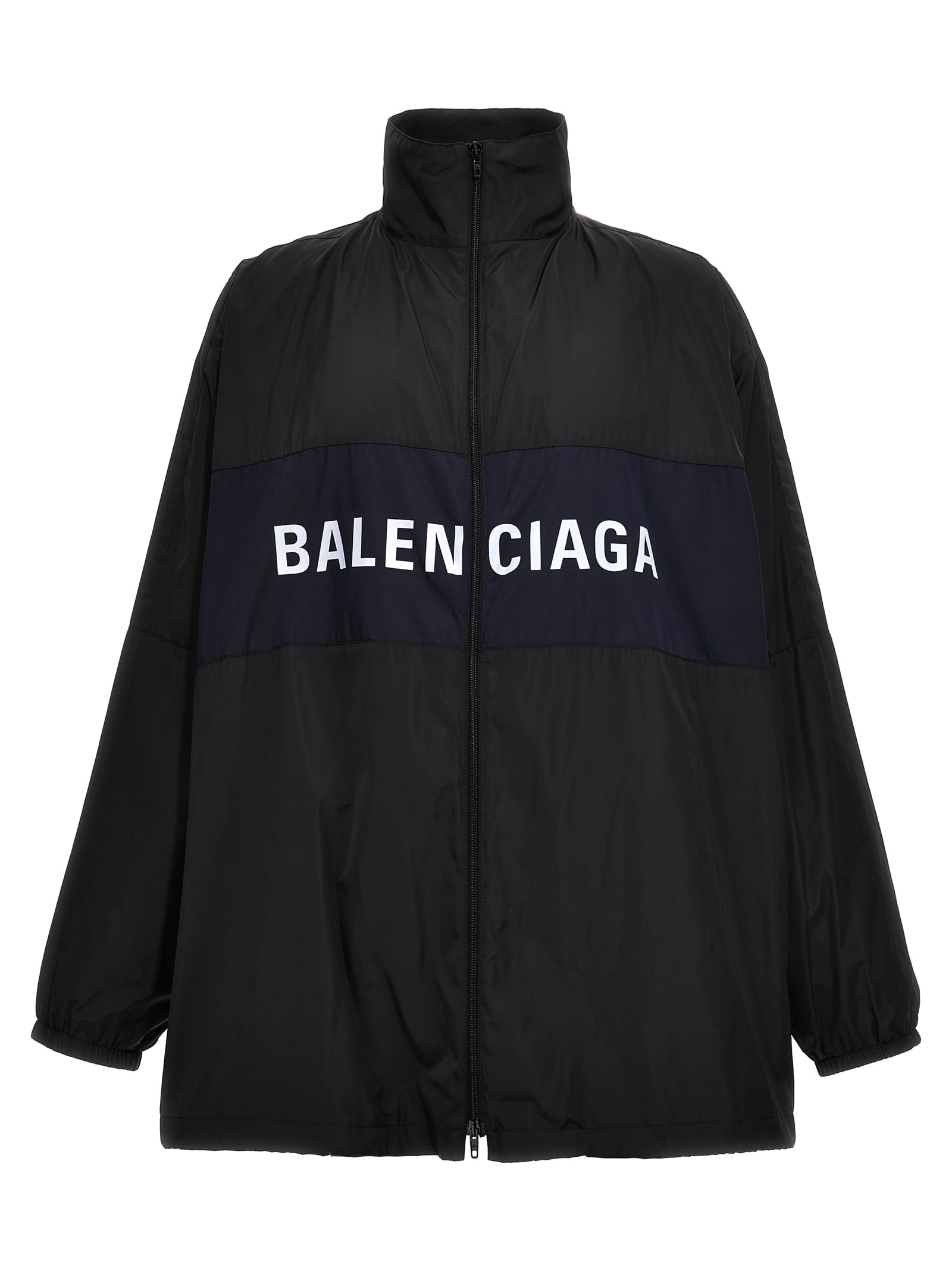 Shop Balenciaga Jacket In White/black