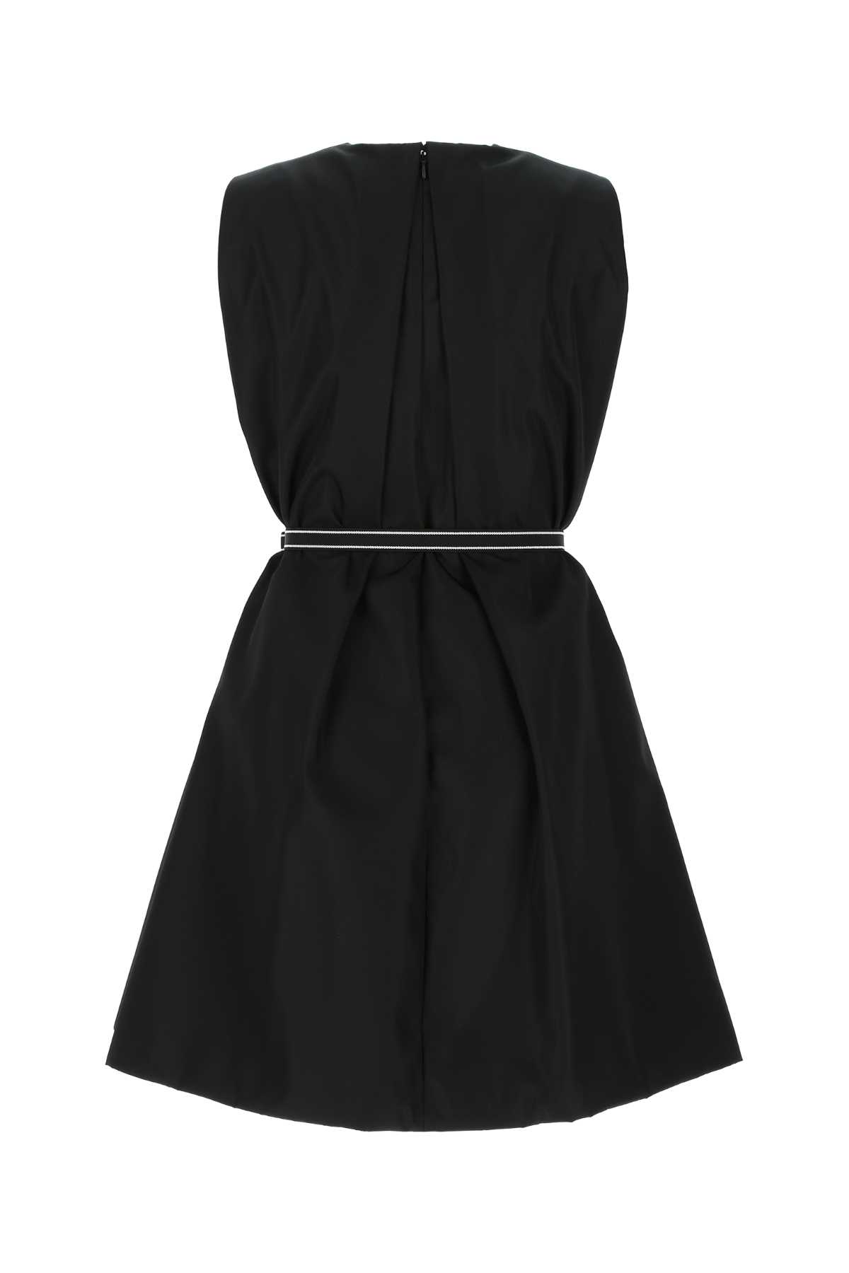 Prada Black Nylon Dress In F0002