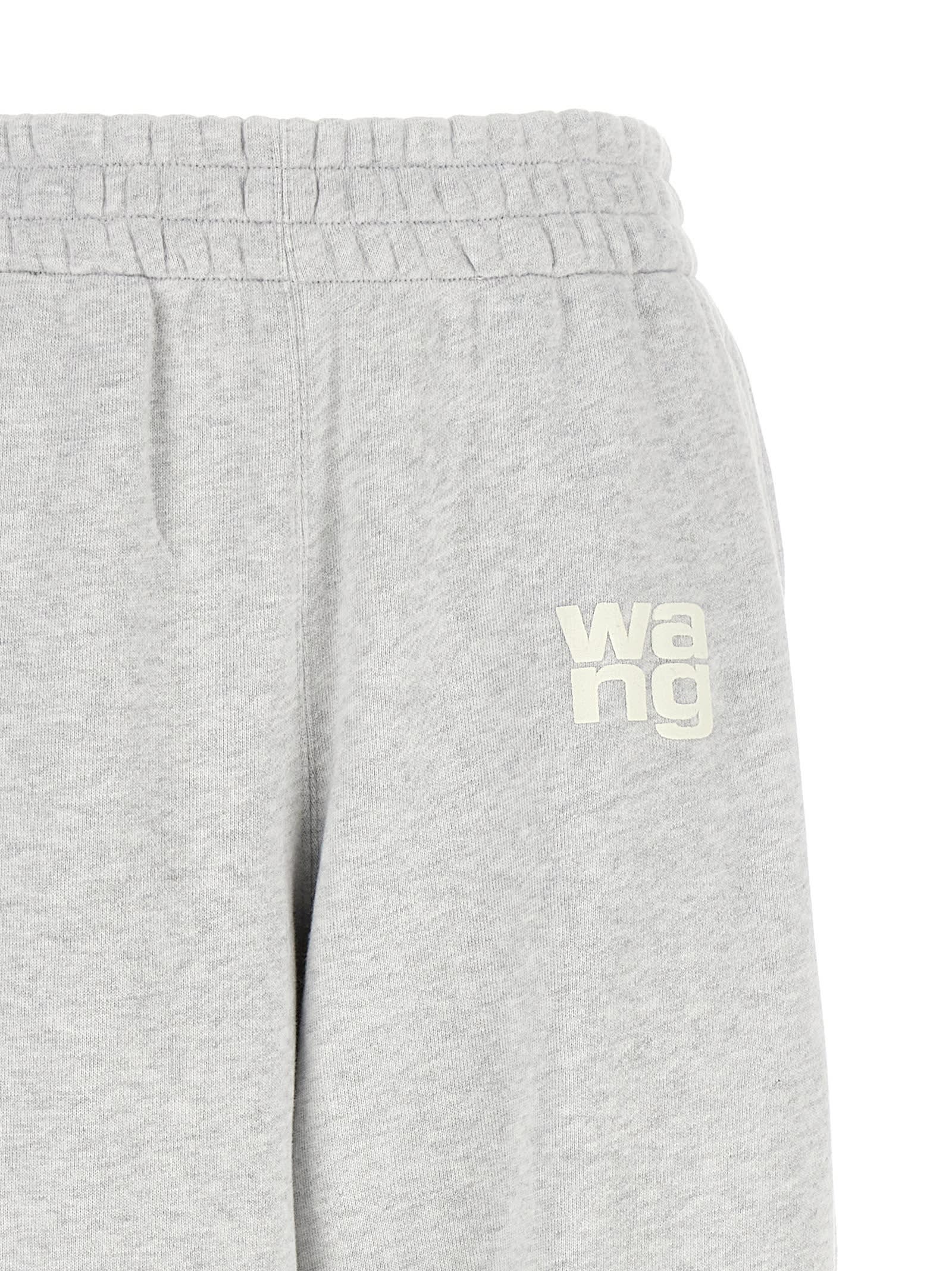 Shop Alexander Wang T Essential Terry Joggers In Gray