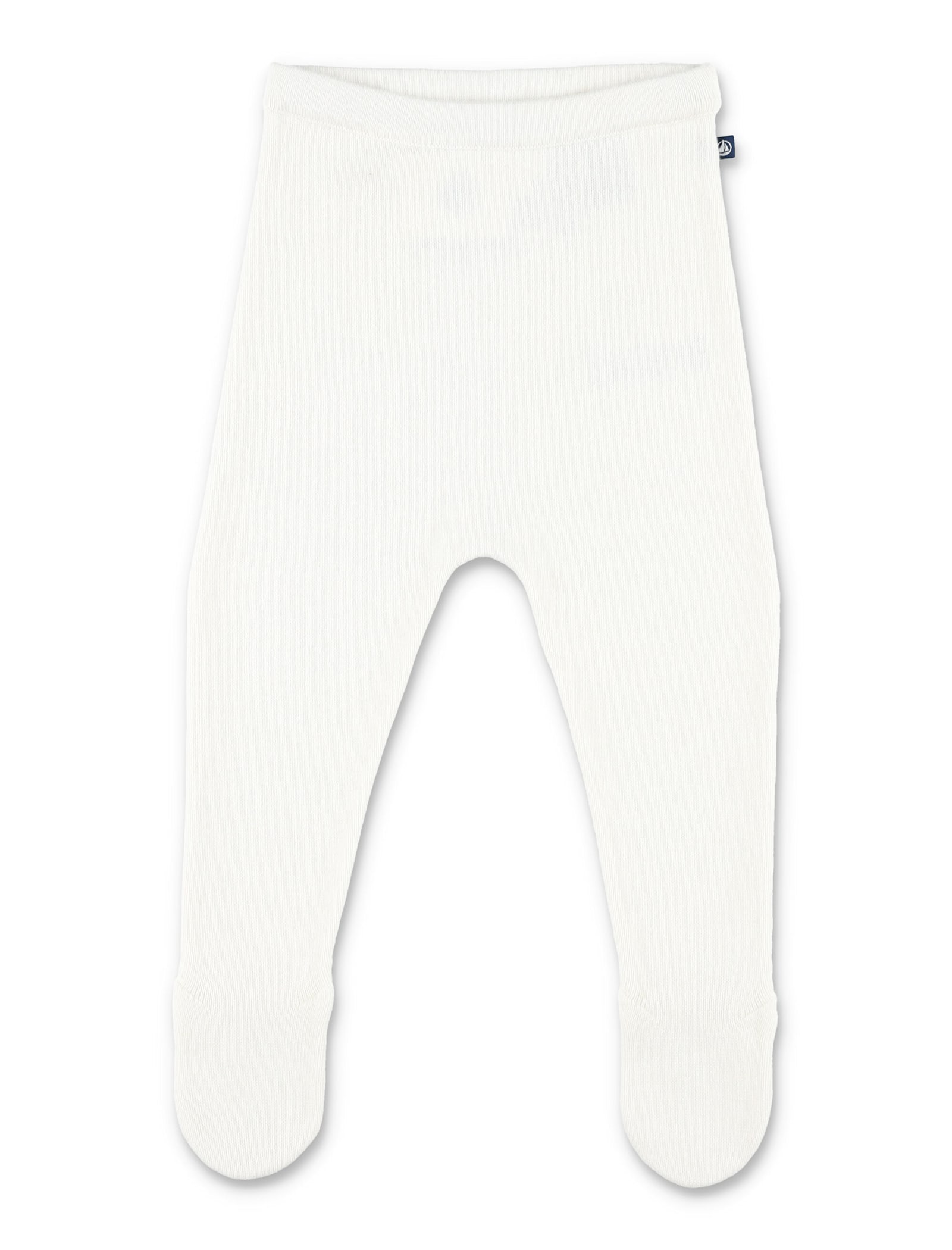 Petit Bateau Kid - Knitted Trousers With Feet In White