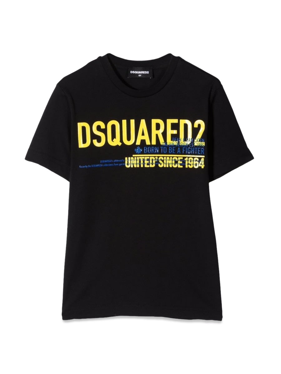 Dsquared2 Kids' Relax Maglietta In Black