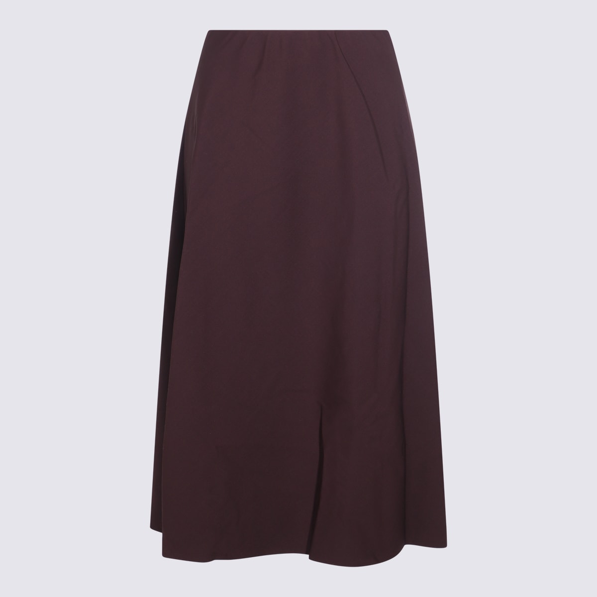 Brunello Cucinelli Burgundy Cotton Skirt
