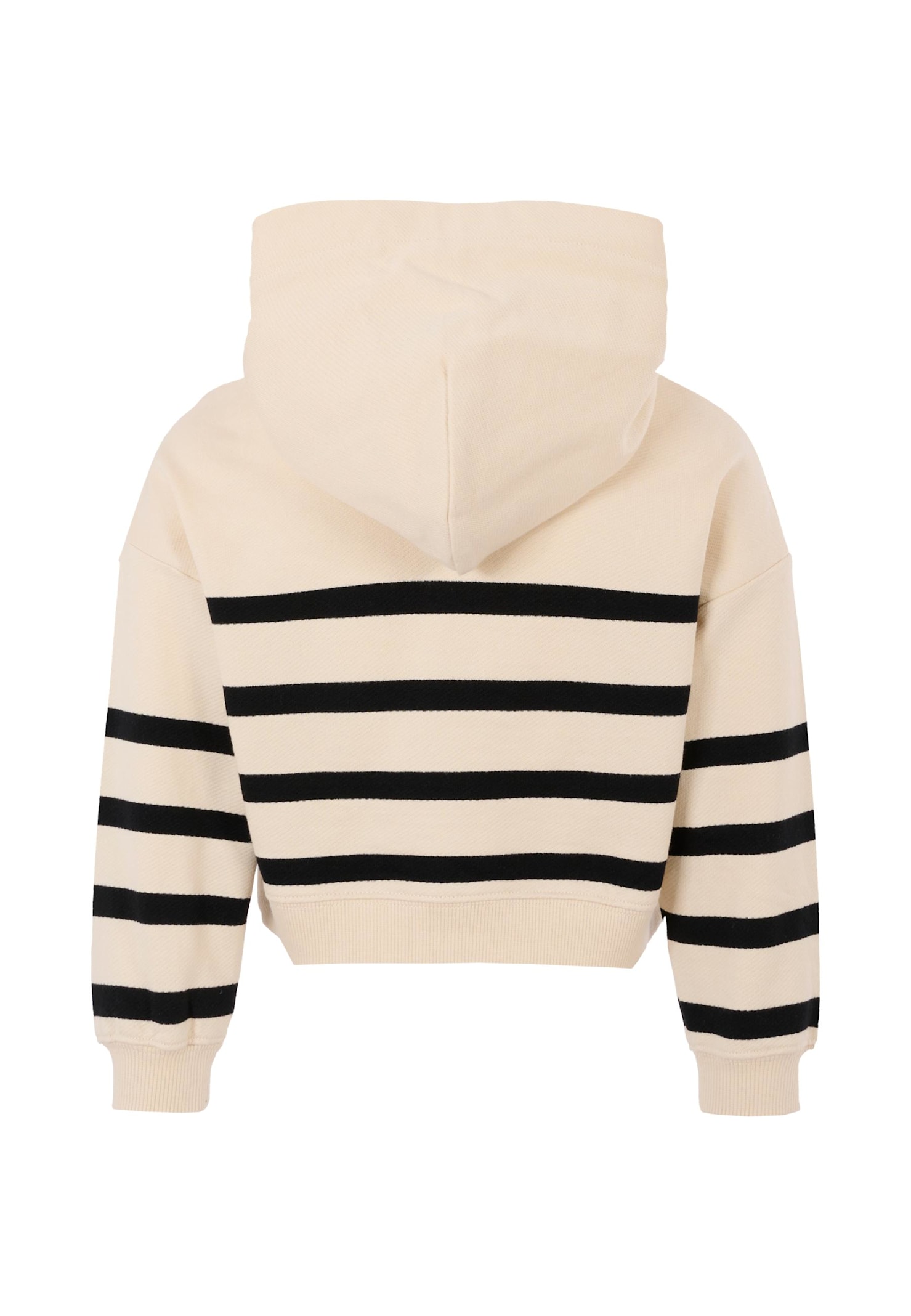 Calvin Klein Striped Logo Hoodie In Multi