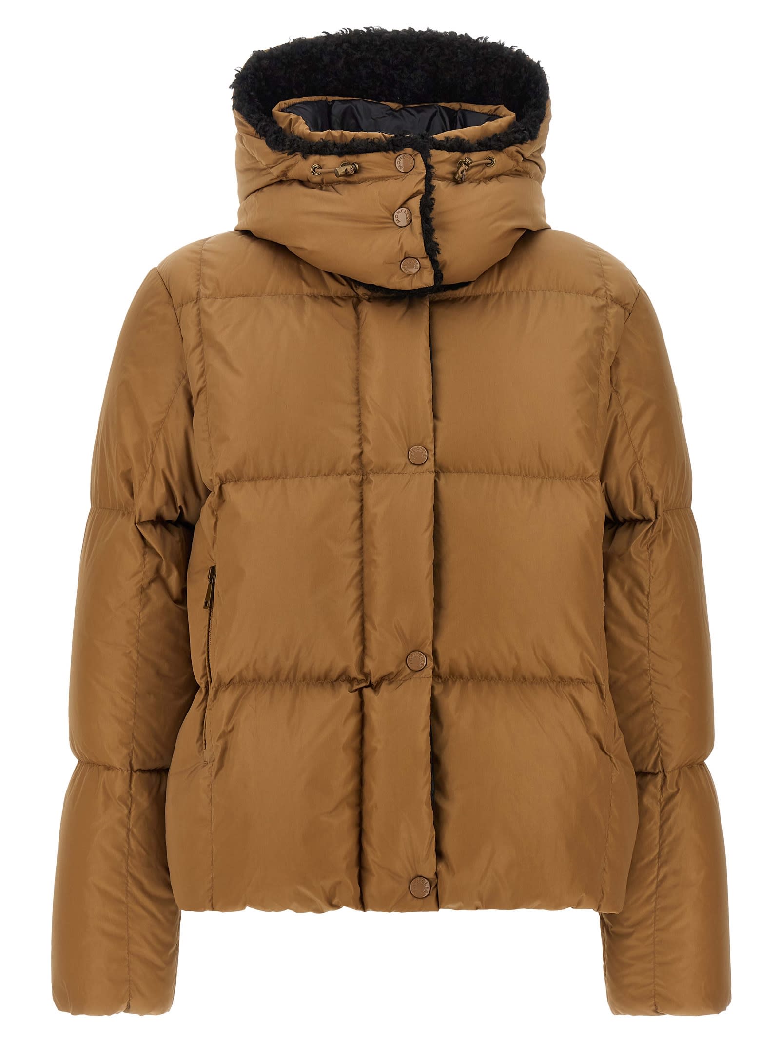 Moncler Castelnou Down Jacket In Brown