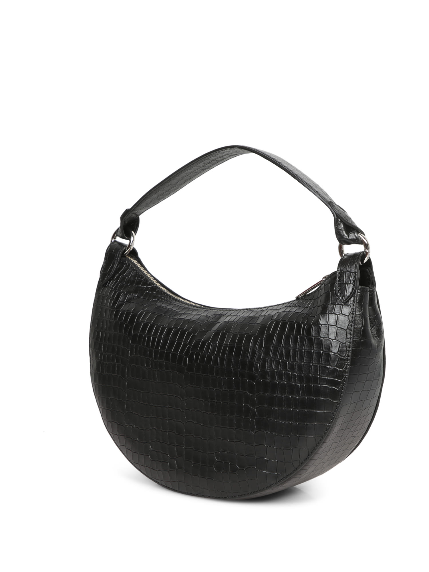 ORCIANI DUMPLING CROCODILE BLACK BAG 