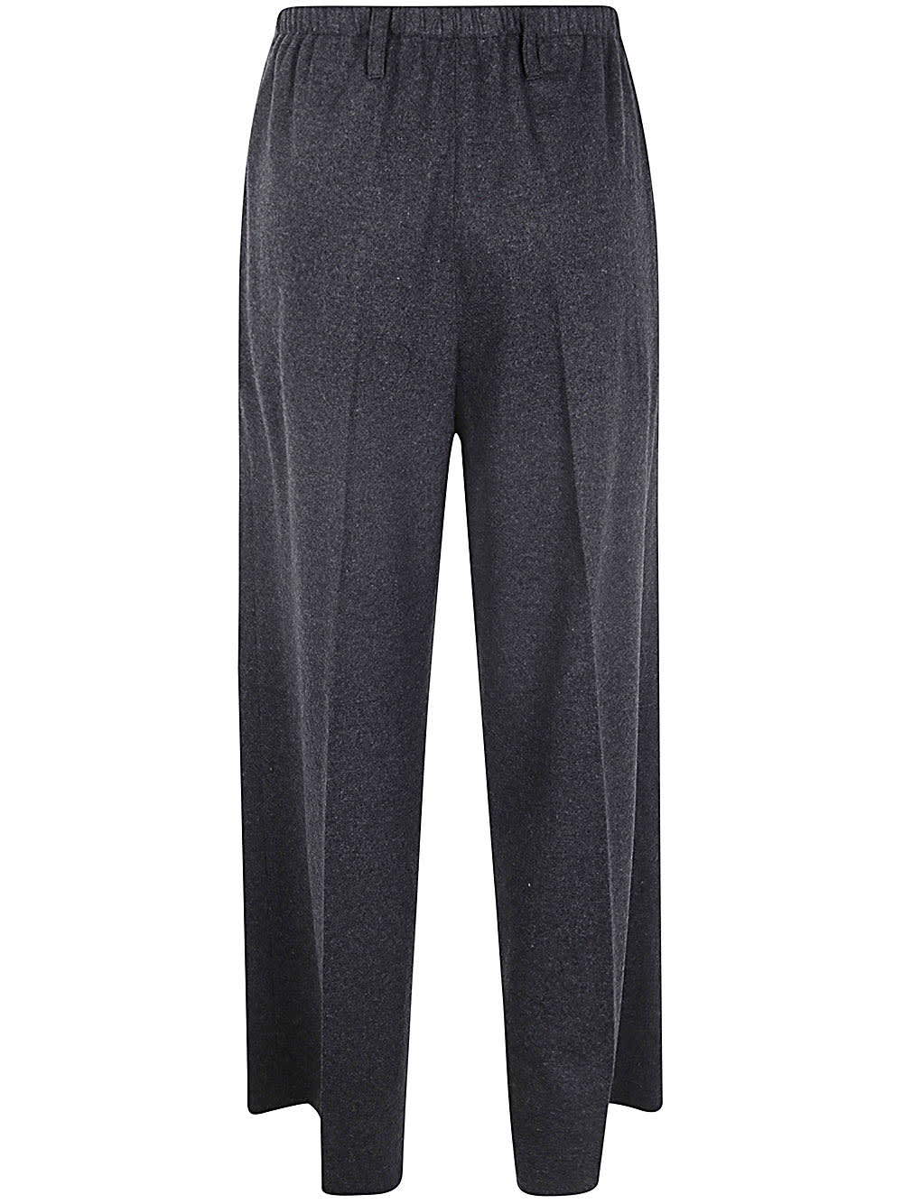 Shop Liviana Conti Elastic Waist Trousers In Anthracite