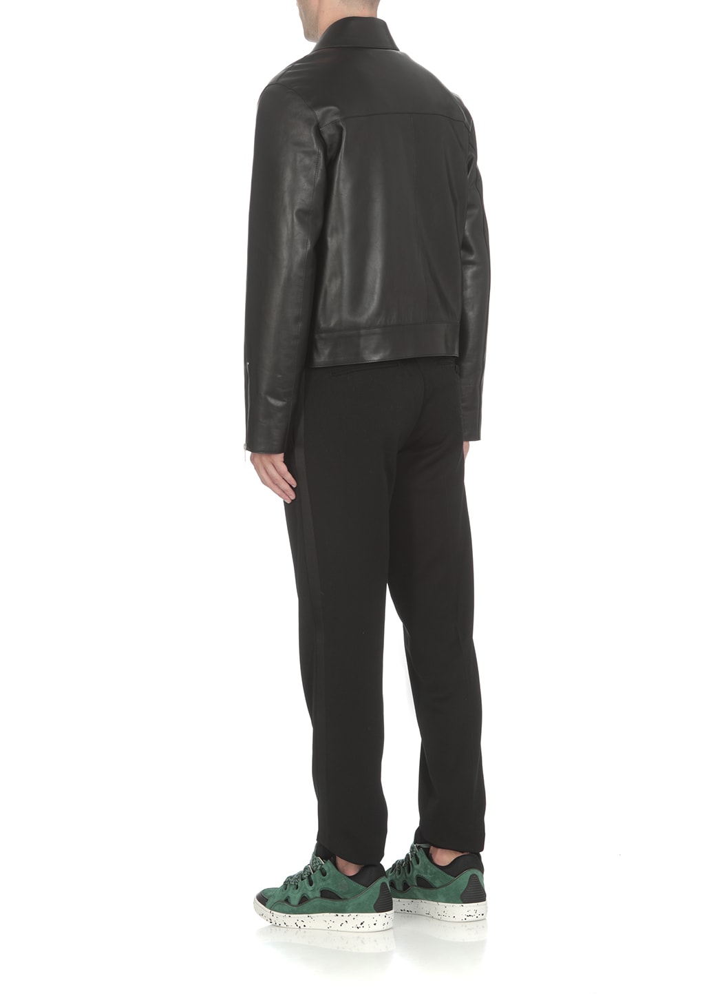 Shop Lanvin Leather Jacket In Black