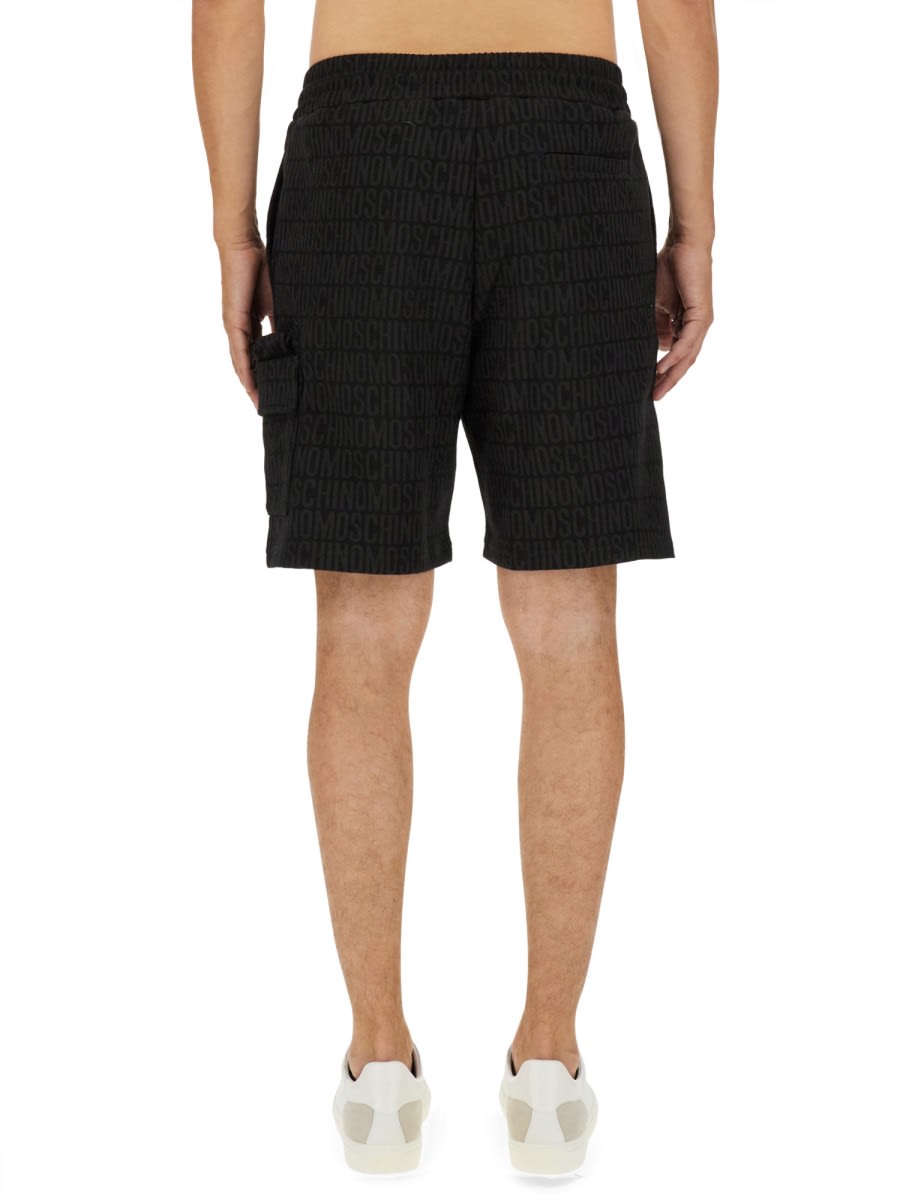 Moschino Sweatshirt Bermuda In Black