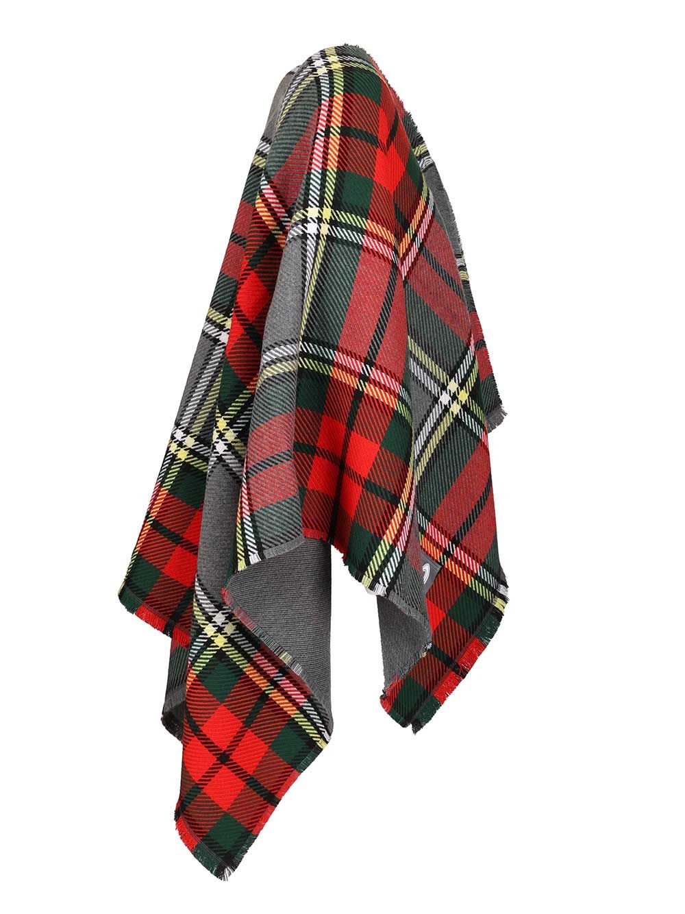 Vivienne Westwood Tartan Moonshine Poncho In Multi