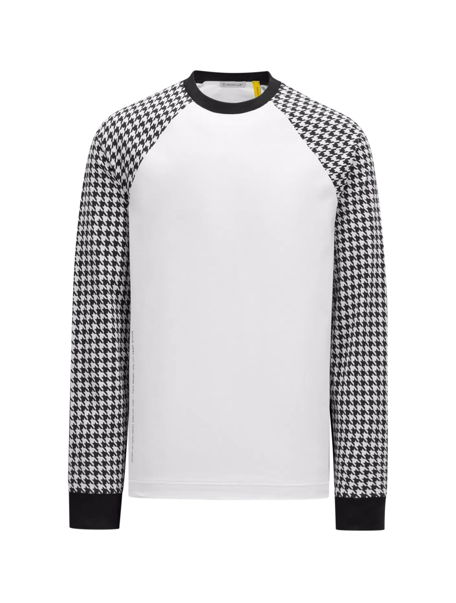 Moncler Genius Printed Cotton T-shirt In White Black