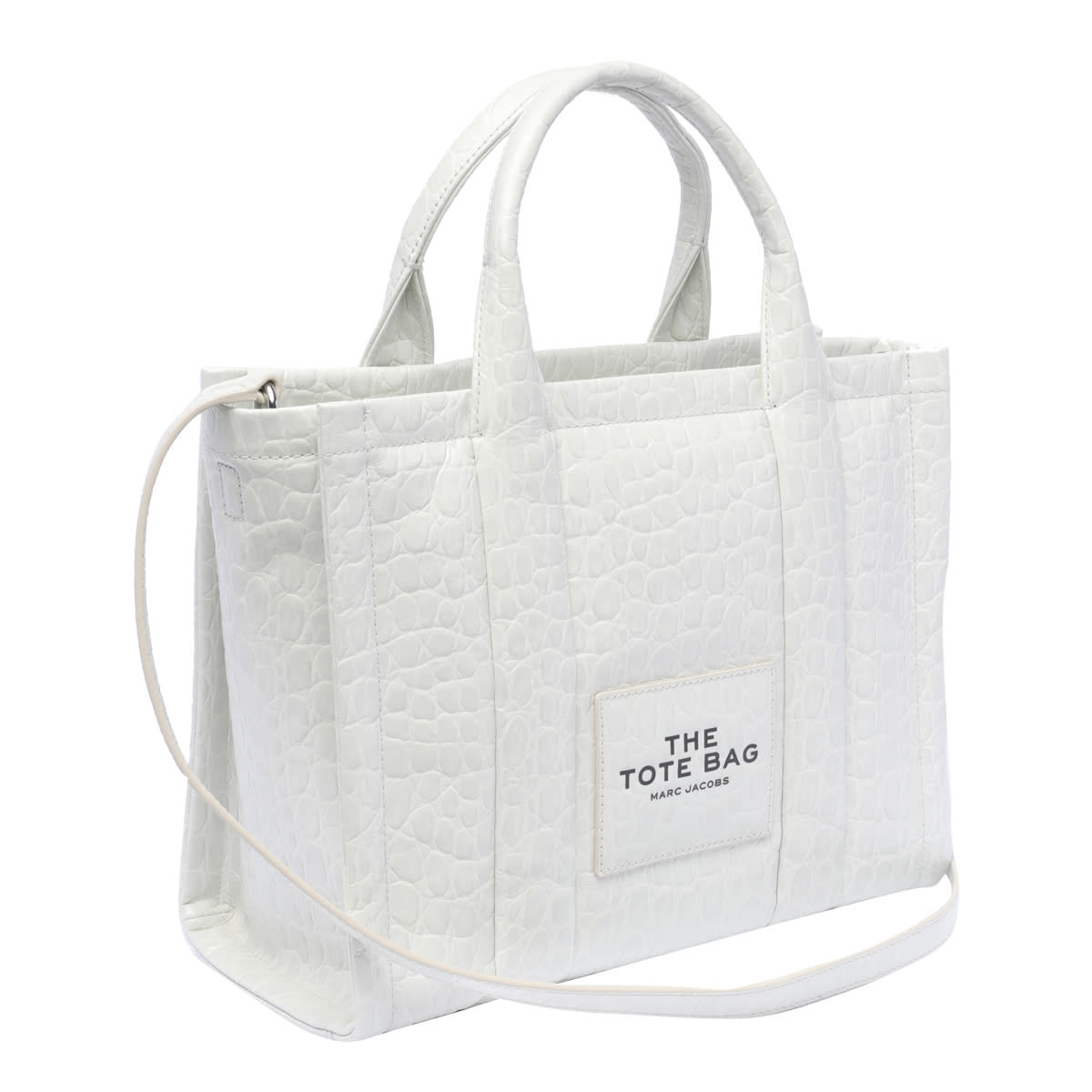 Shop Marc Jacobs The Medium Tote Bag In White