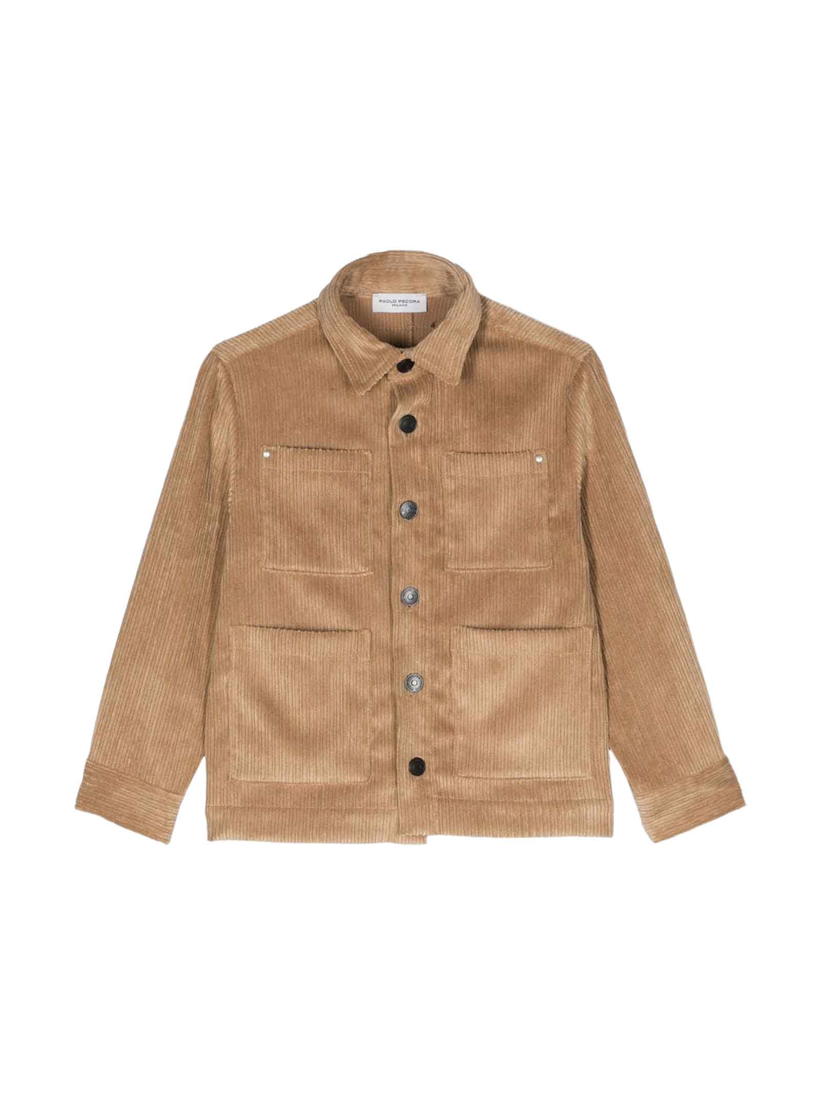 PAOLO PECORA BROWN JACKET BOY