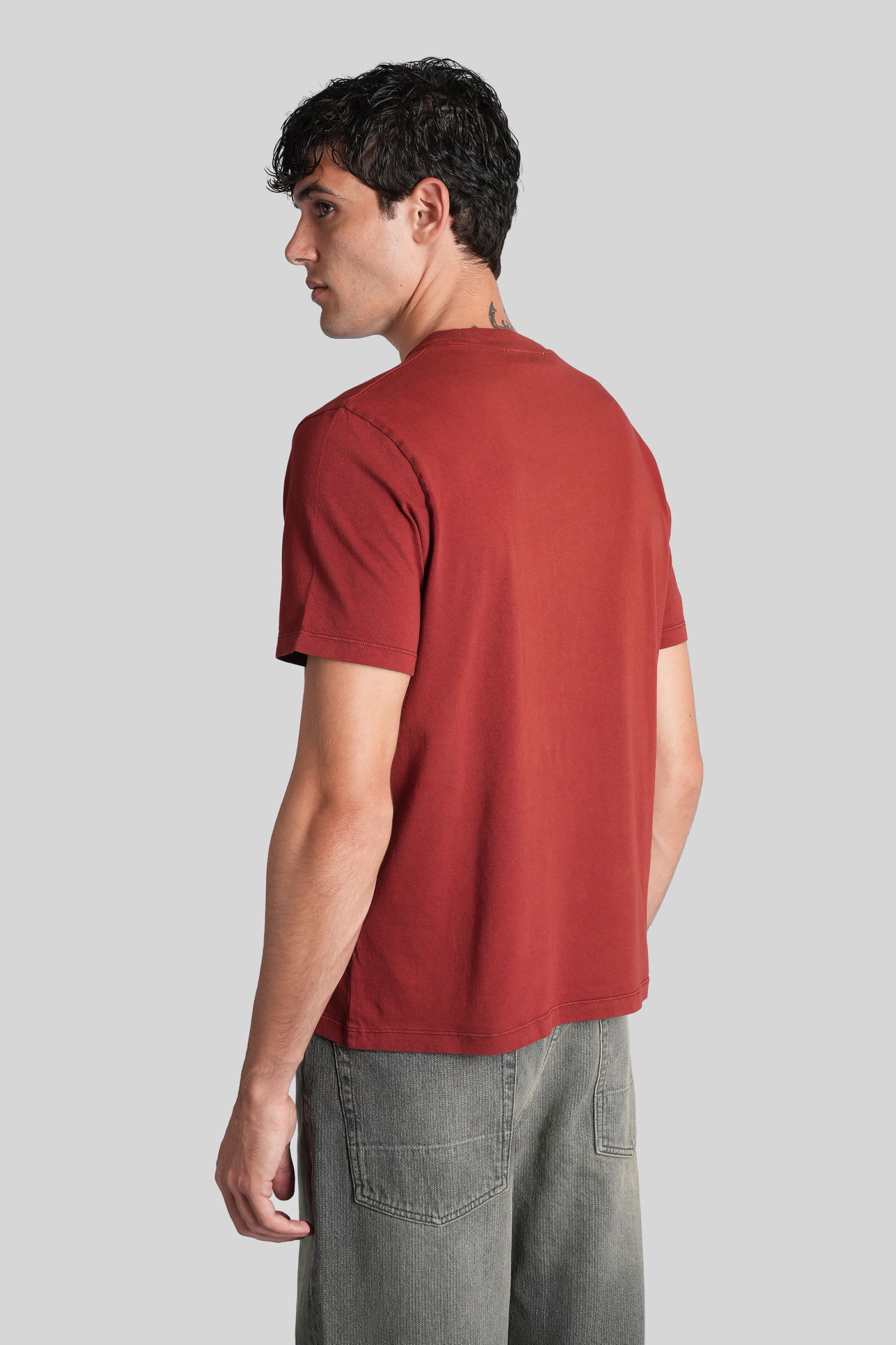 Our Legacy Short Sleeve Crew Neck Basic T-shirt In Red