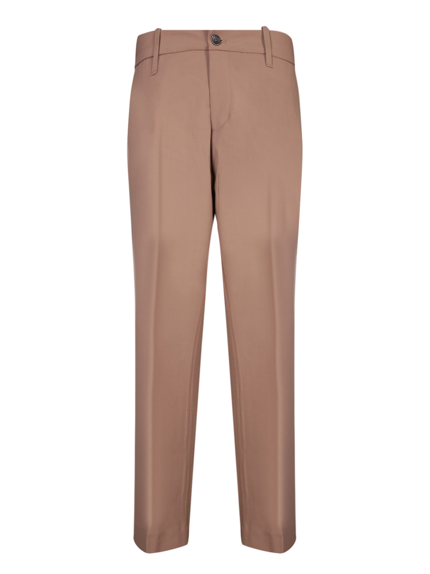 Shop Nine In The Morning Telana Brown Tailored Trousers By