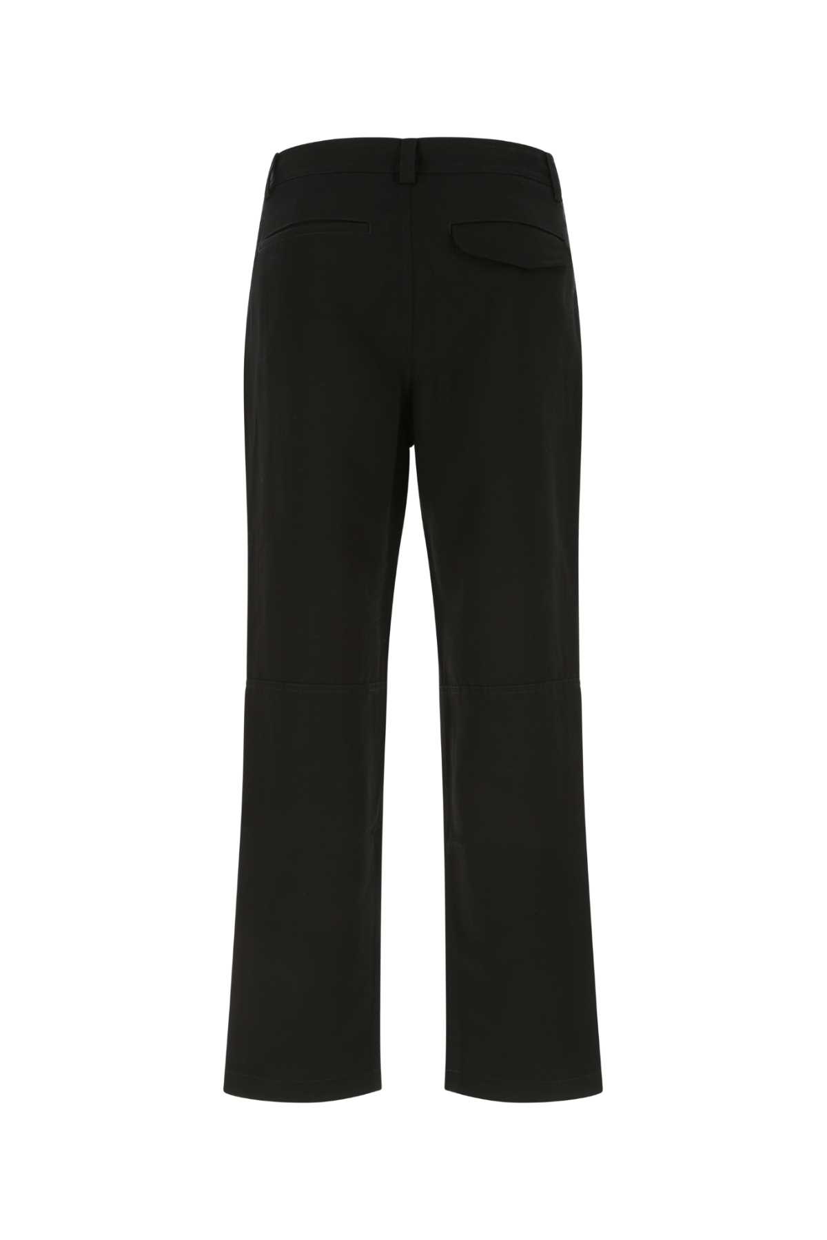 Burberry Black Cotton Blend Pant In A1189