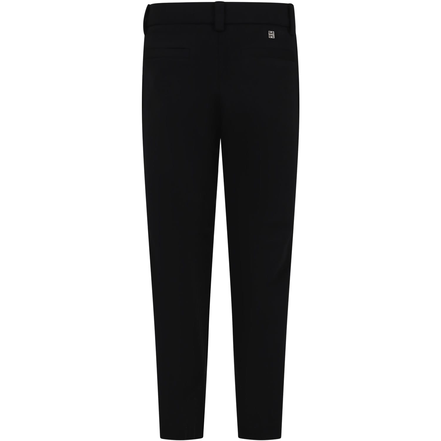 Shop Givenchy Black Trousers For Boy With Logo