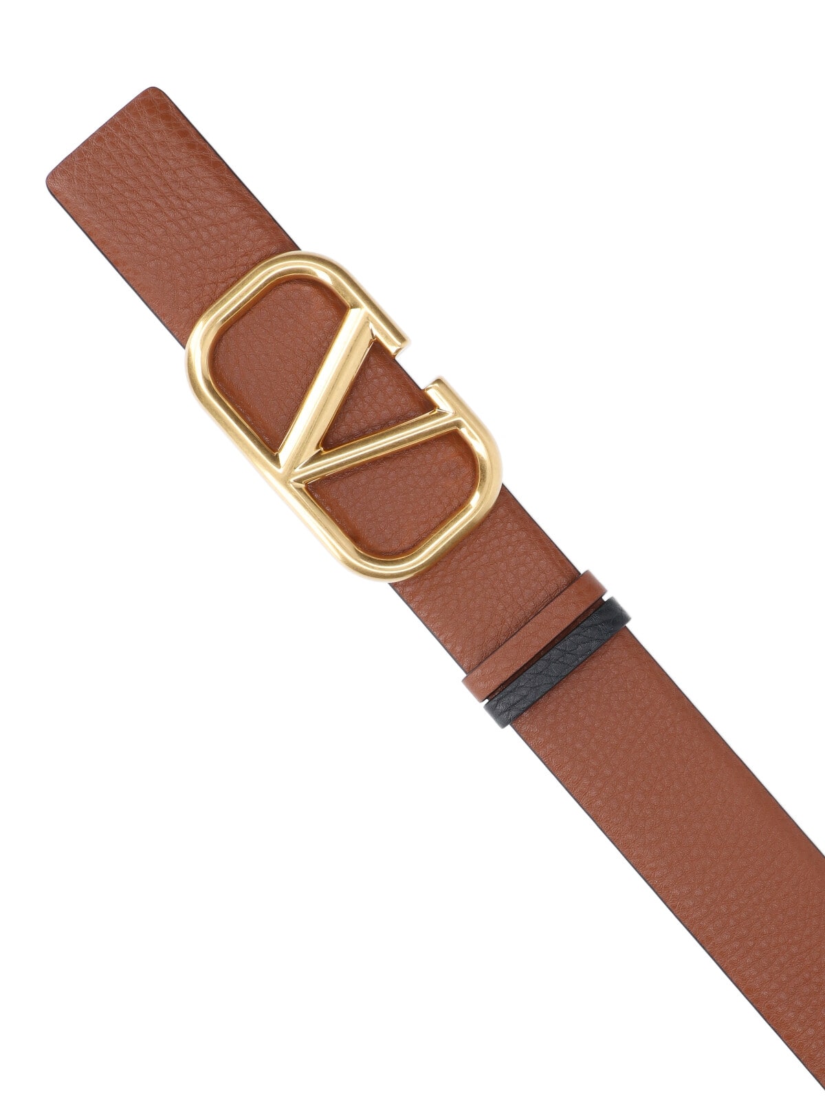 Valentino Vlogo Signature Reversible Belt In Brown