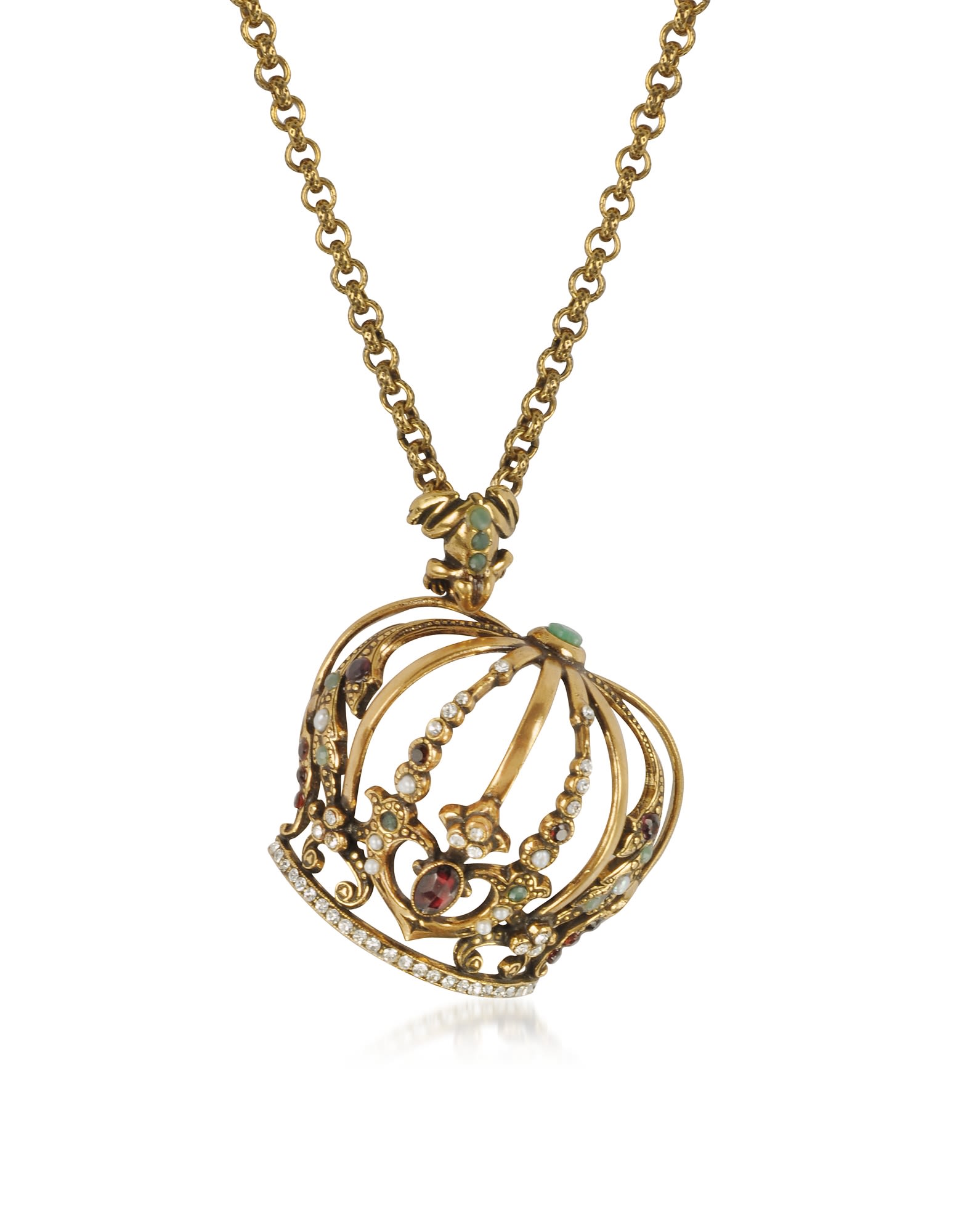 Alcozer & J Golden Brass Little Goddess Necklace