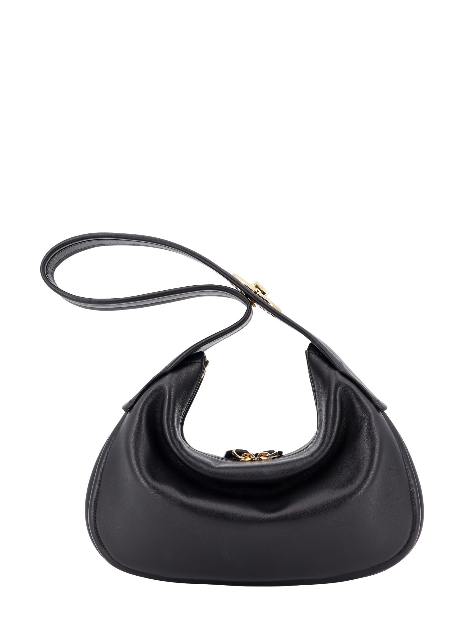 Shop Valentino Shoulder Bag In Black