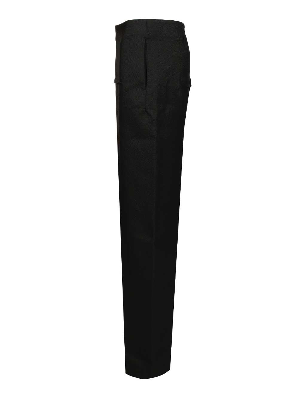 Rick Owens Long High-waisted Virgin Wool Skirt In Black