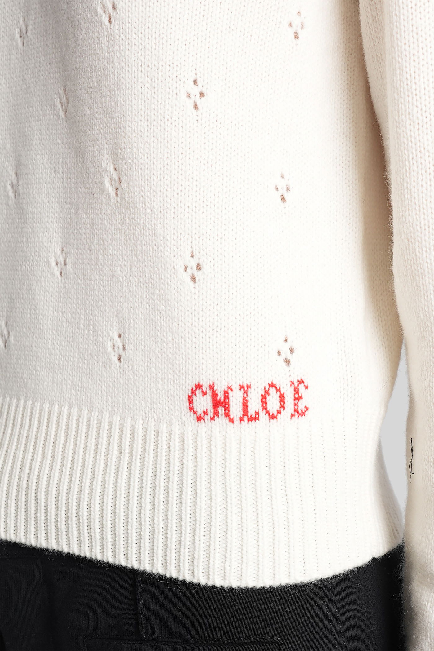 Chloé Chloe Women Wool And Cashmere Sweater In White