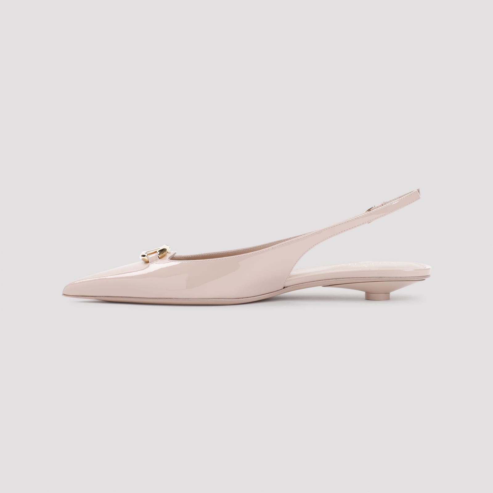 Shop Valentino Vlogo The Bold Edition Ballerinas In Beige Rose