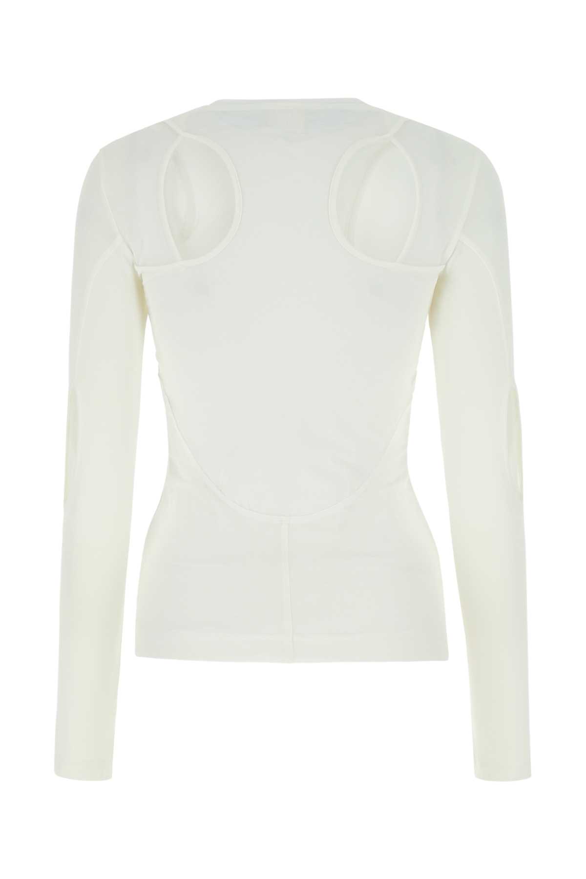 Shop Givenchy White Stretch Nylon Top In 100