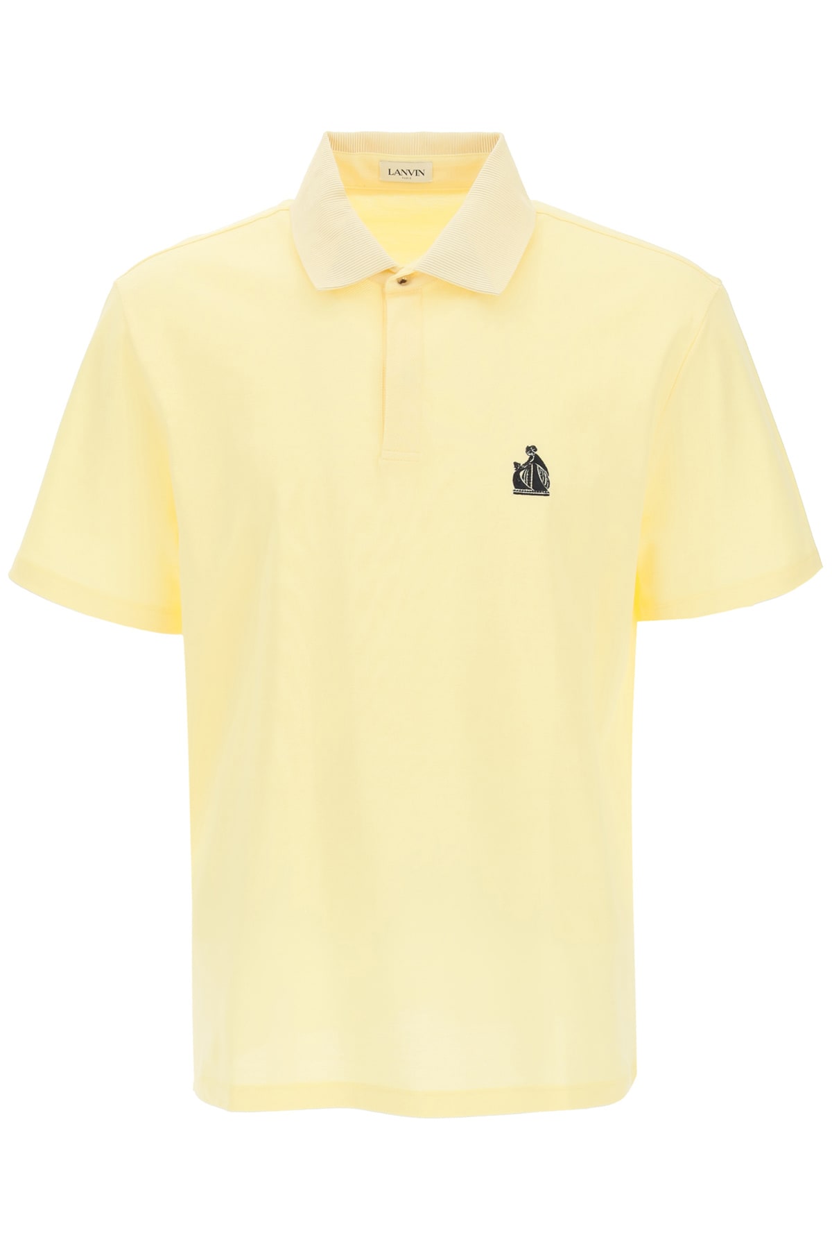 Lanvin Polo Shirt With Grosgrain Collar