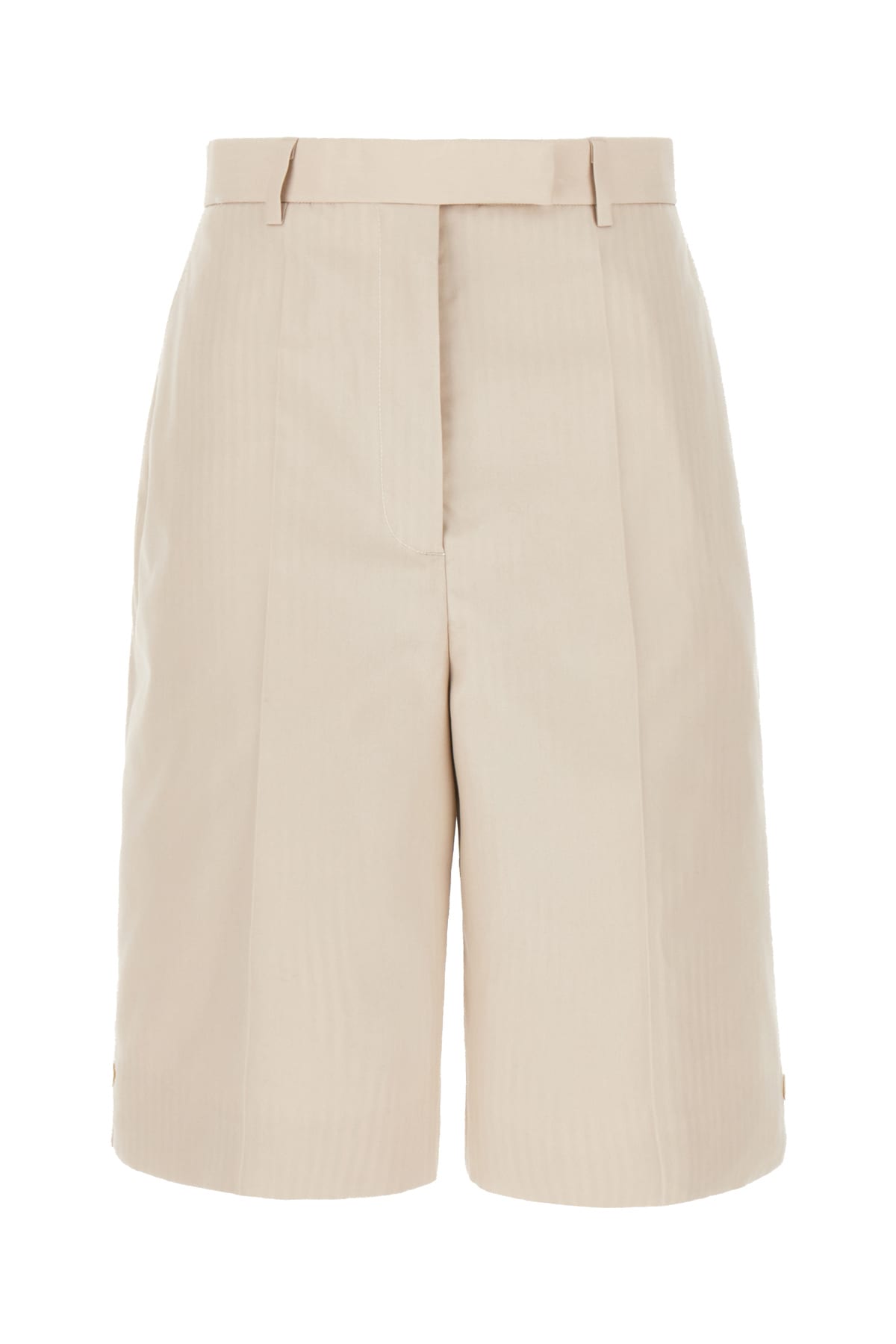 Thom Browne Sand Polyester Blend Bermuda Shorts In 250