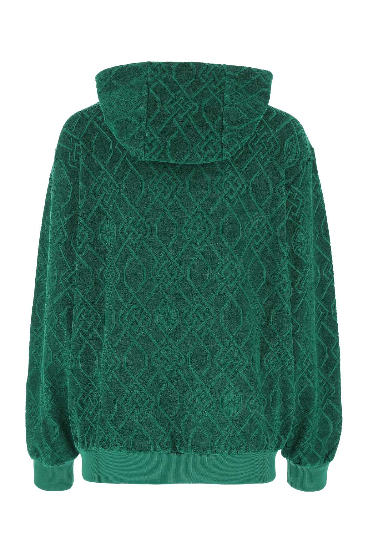 Koché Dark Green Terry Fabric Oversize Sweatshirt In 661j