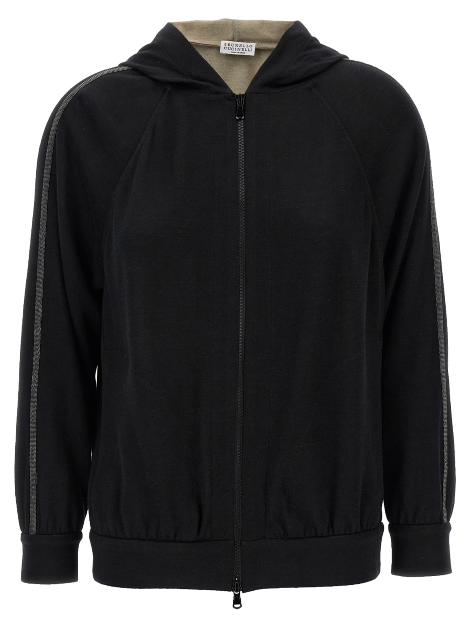 shiny Trims Hoodie