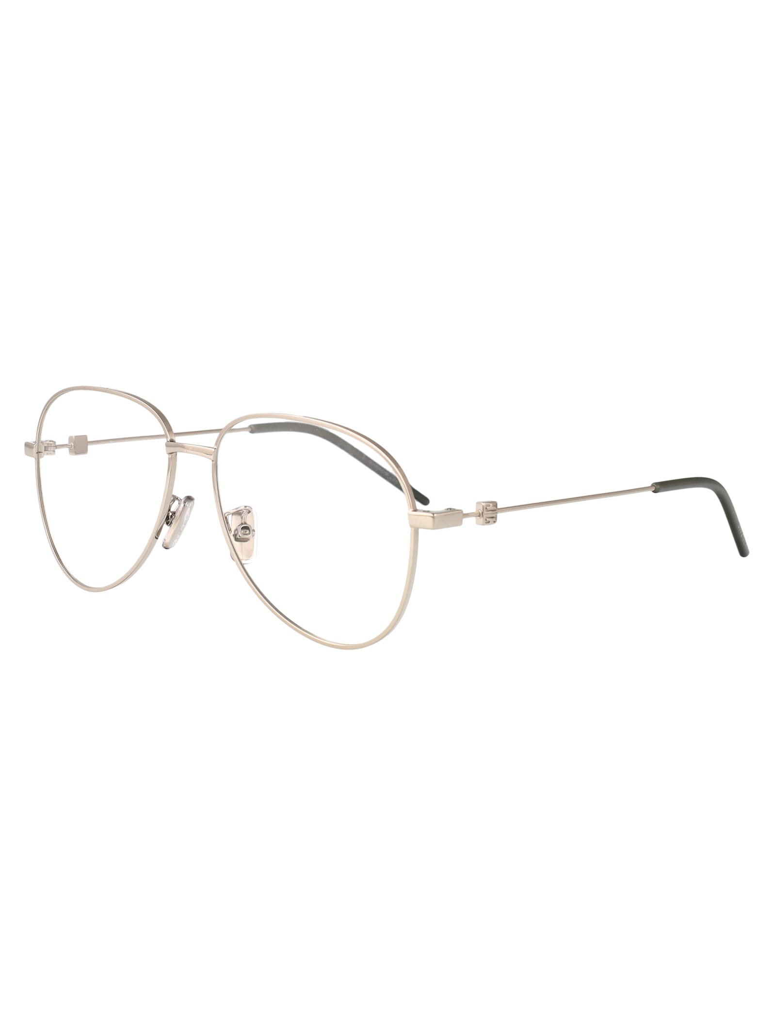 Givenchy Silver Metal Optical Glasses In Gold