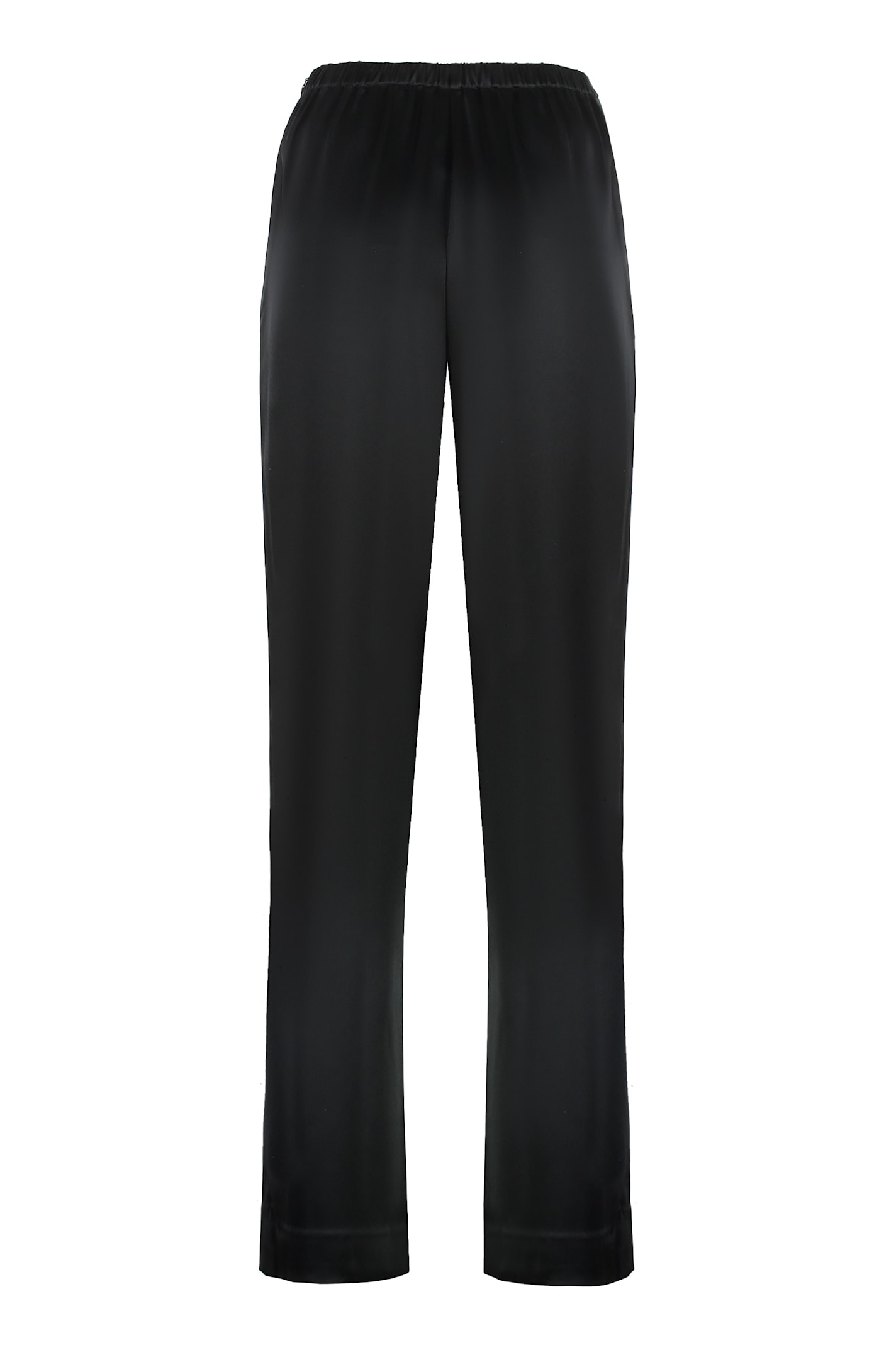 Alfieri & St.john Satin Trousers In Black