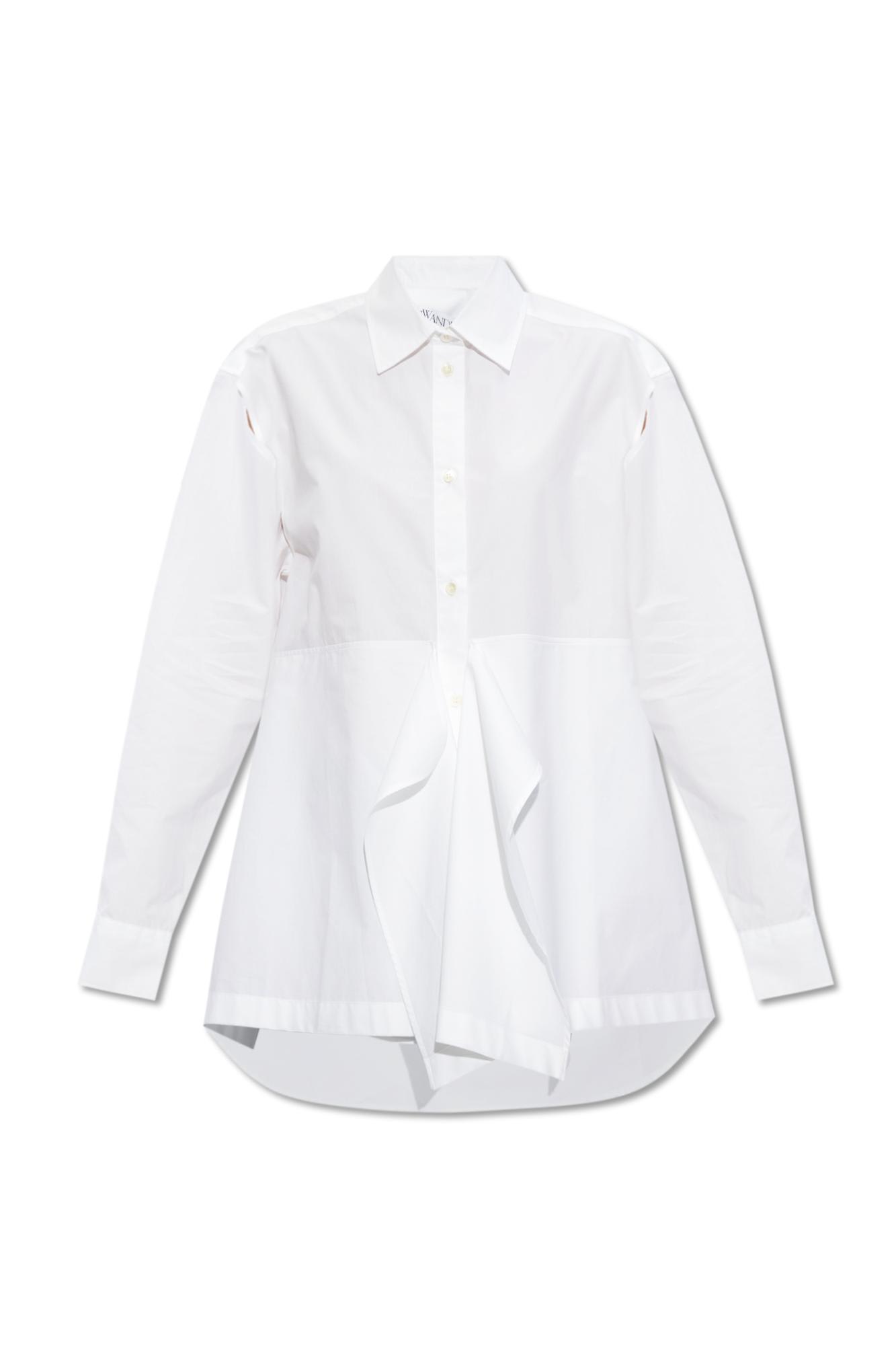 Shop Jw Anderson Cotton Shirt In White