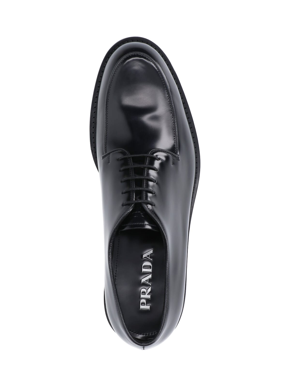 Prada Classic Derby Shoes In Black