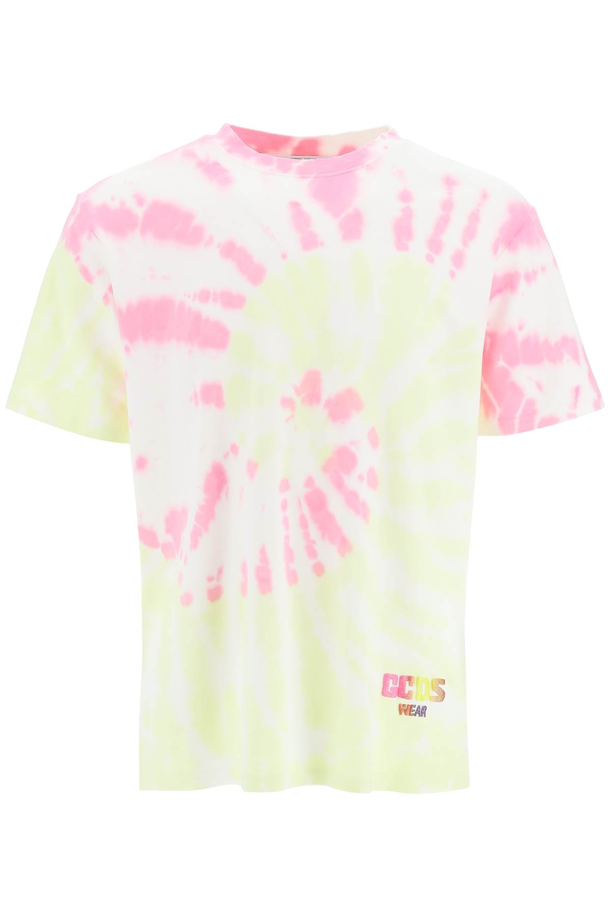 GCDS Glitter Logo Tie-dye T-shirt