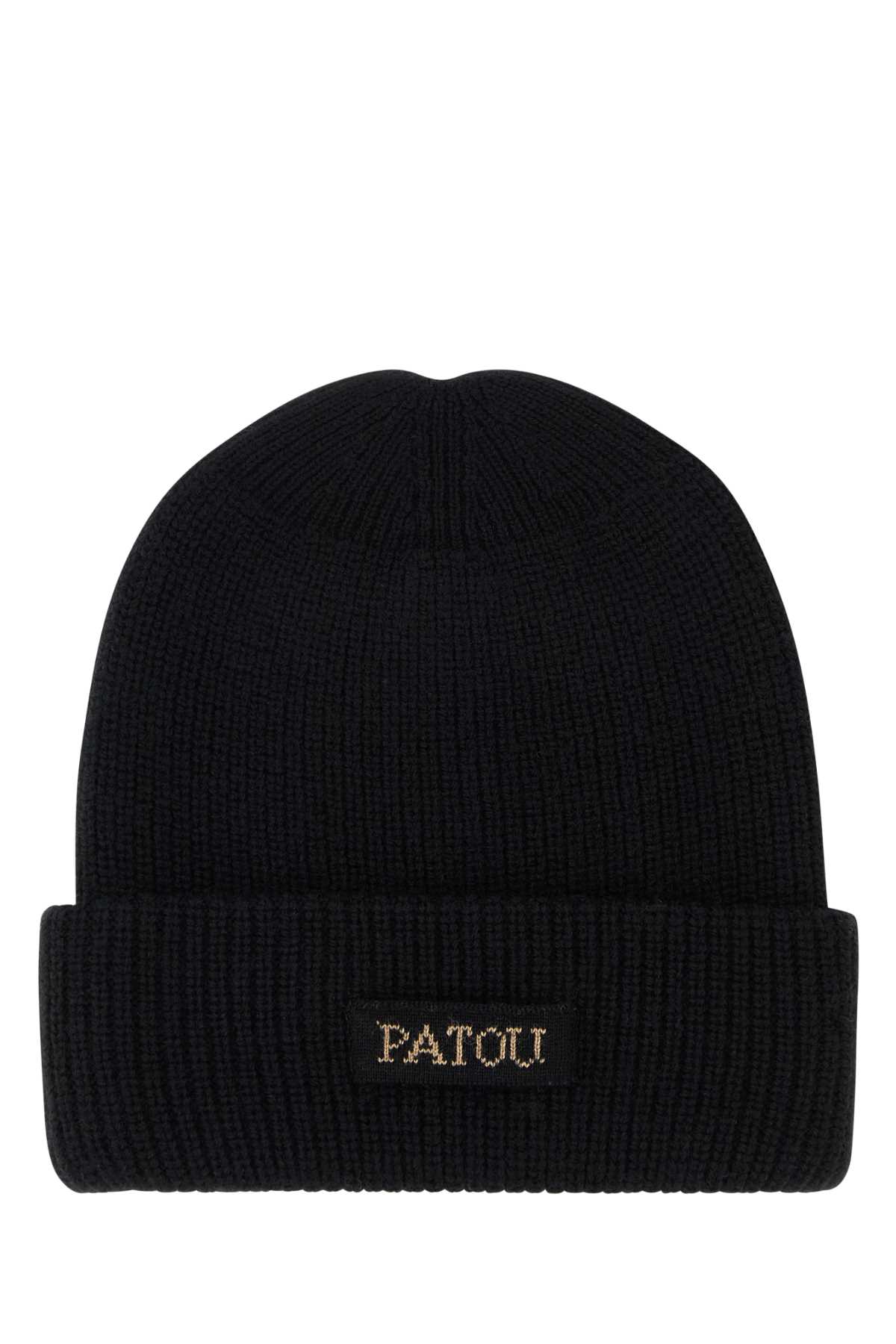 Black Wool Beanie Hat