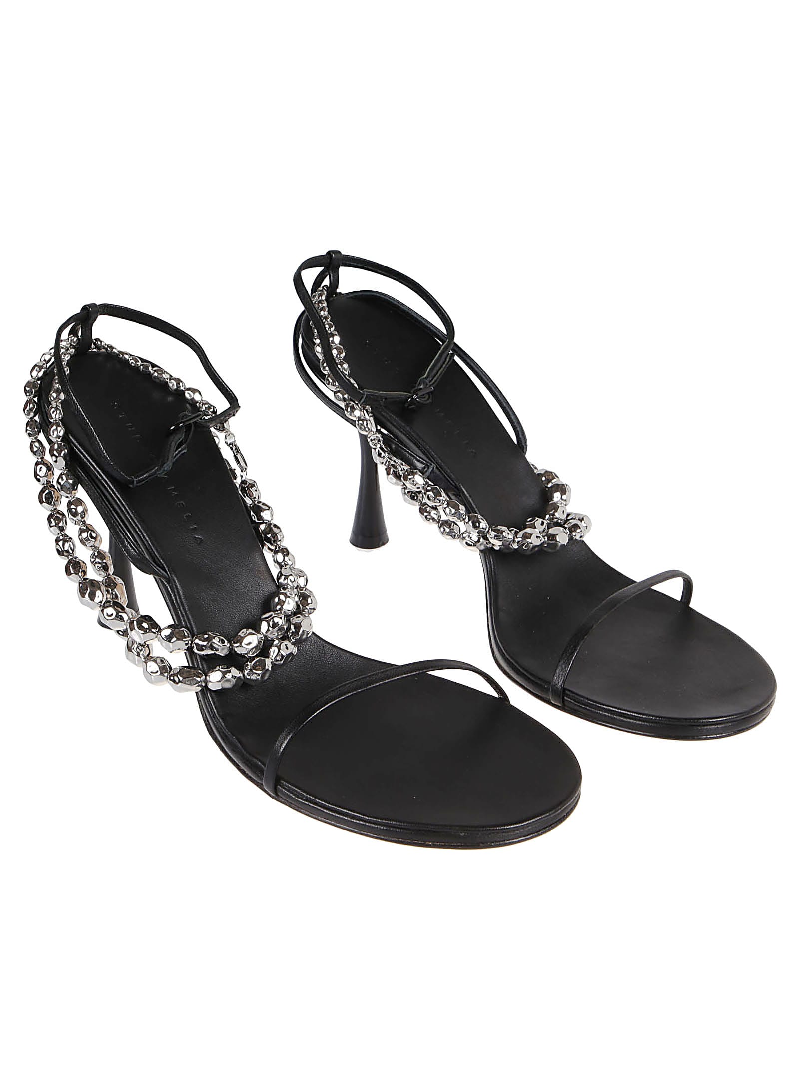 Shop Studio Amelia Trinket Sandals In Blk Black