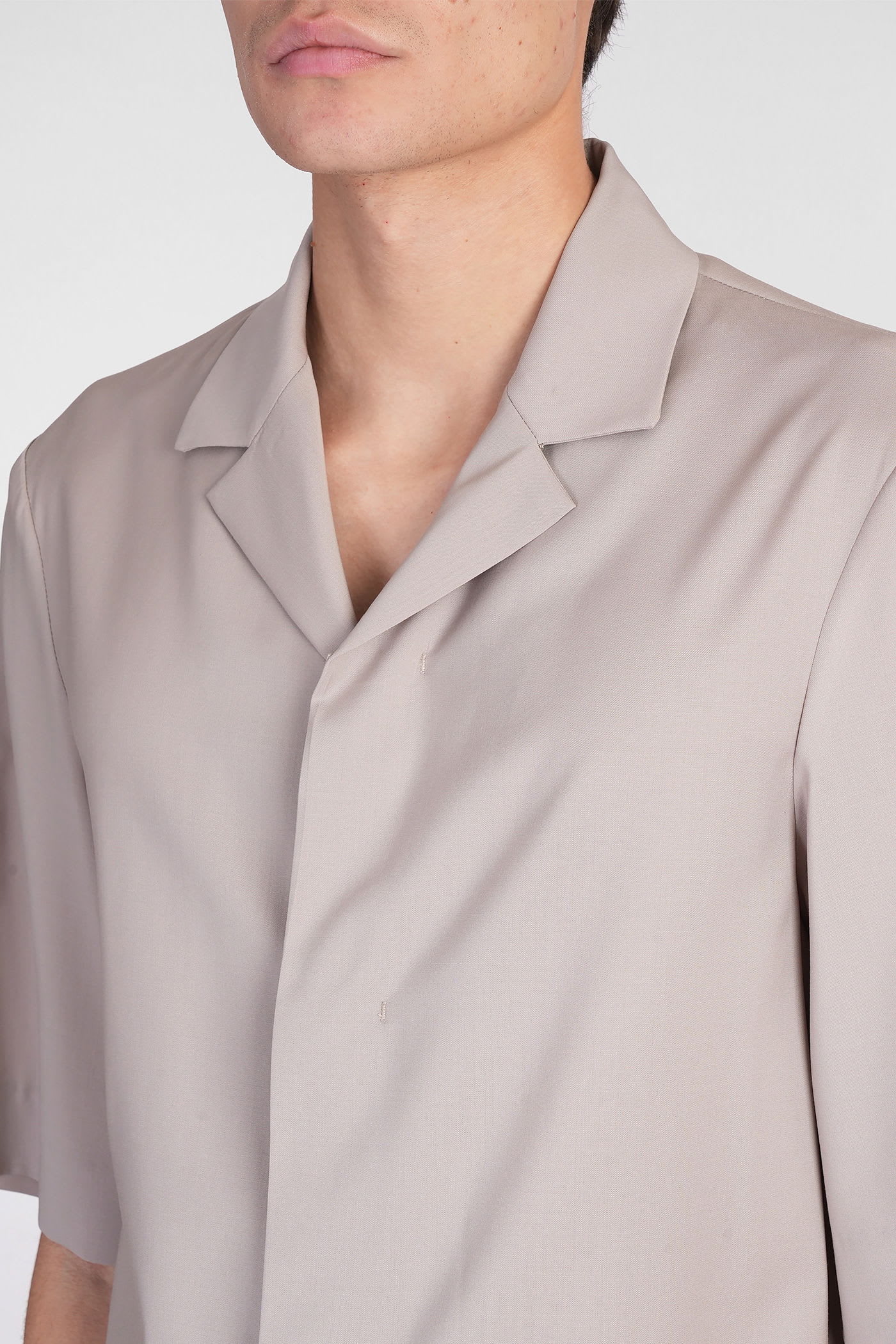 BARENA VENEZIA ATILA SHIRT IN BEIGE WOOL