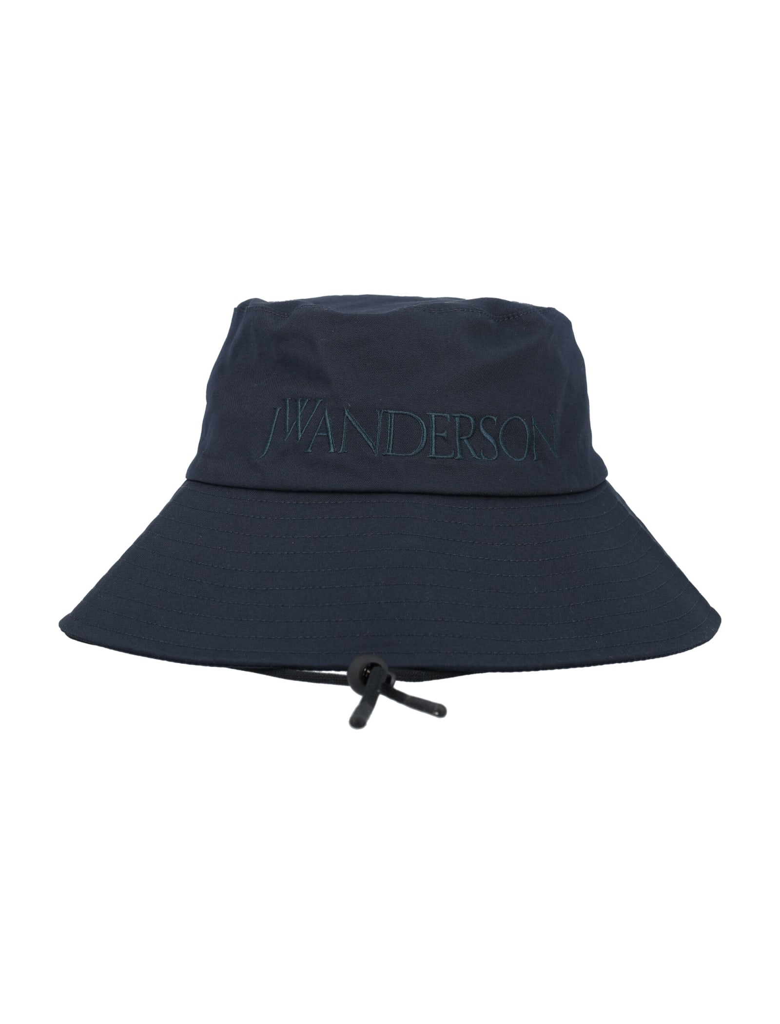 Jw Anderson Logo Bucket Hat In Navy